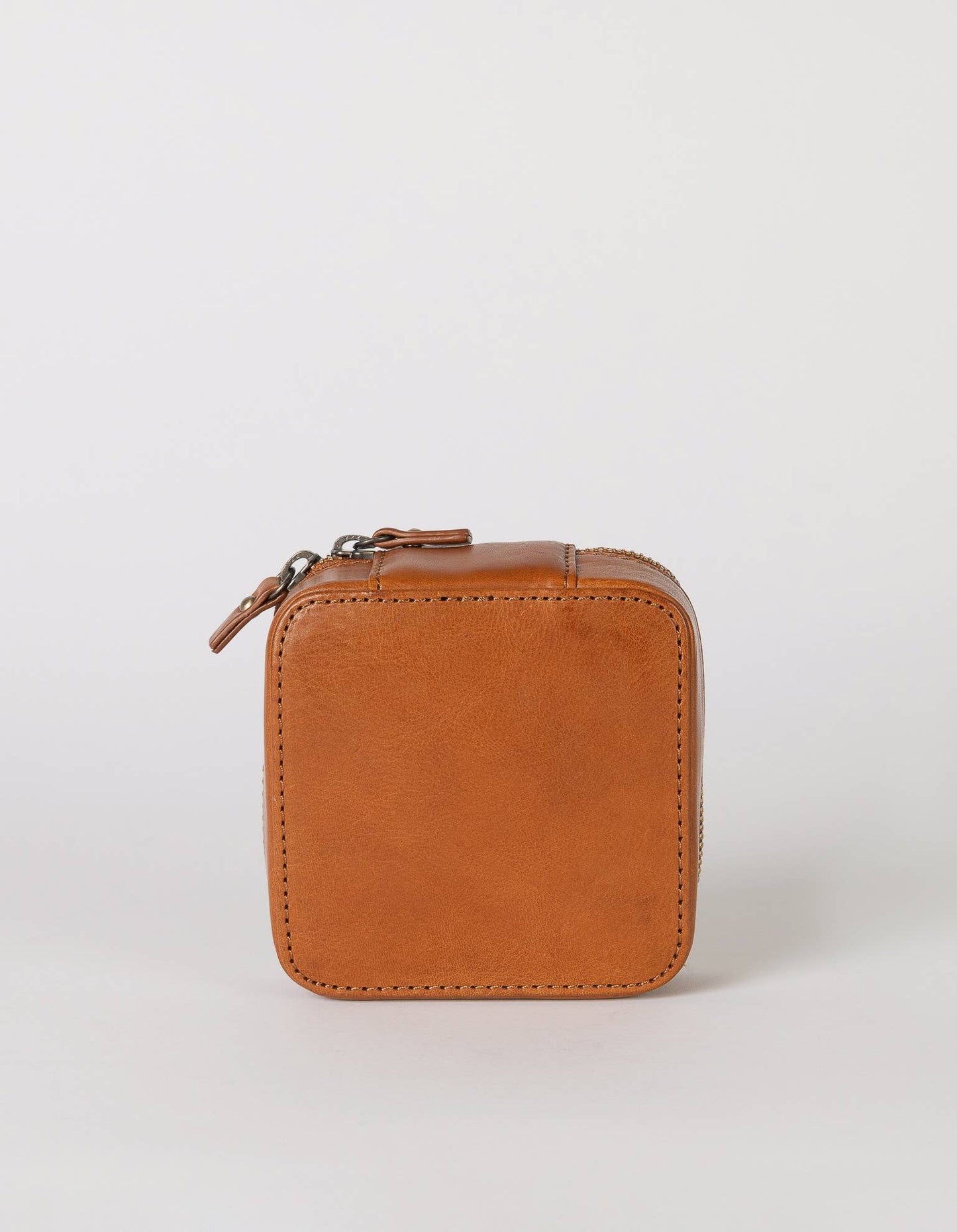 Leather Jewelry Box - Cognac Stromboli Leather