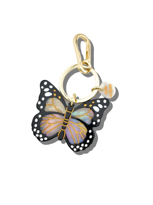 Monarch Butterfly Bag Charm + Keychain