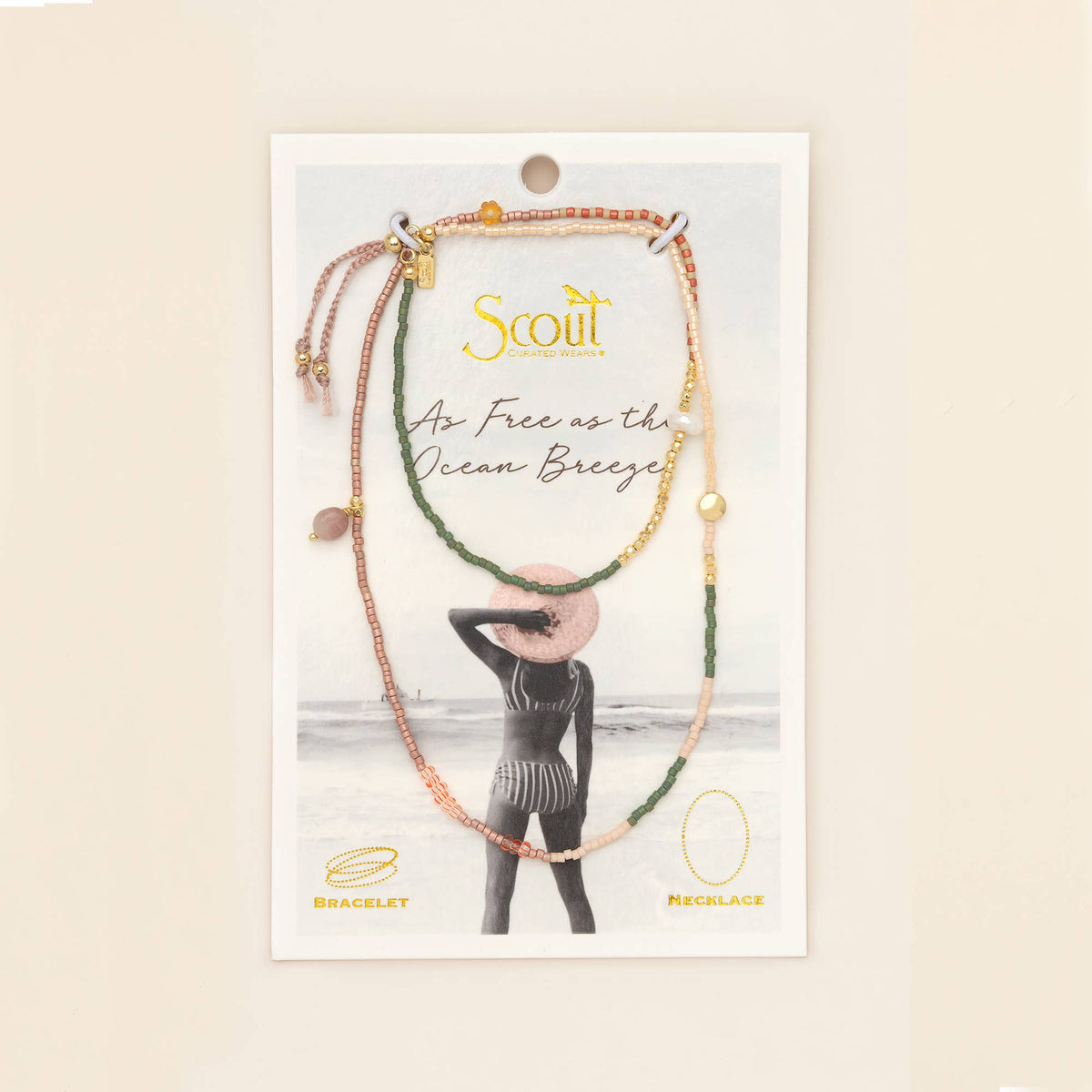 Mixed Media Wrap Bracelet/Necklace - Healing/Tourmaline/Gold