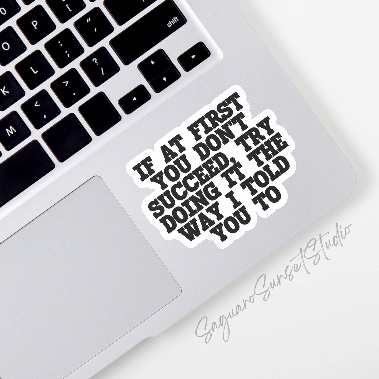Try Doing, Way I Told You Sticker