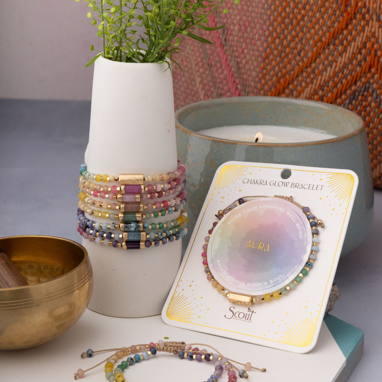 Chakra Glow Bracelet - Communication/Throat/Gold