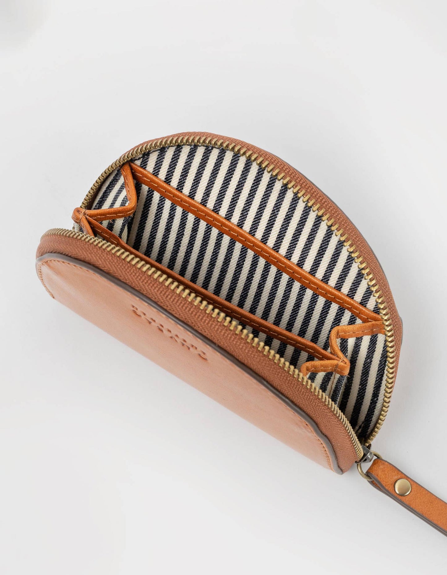 Leather Purse Laura - Cognac Classic Leather