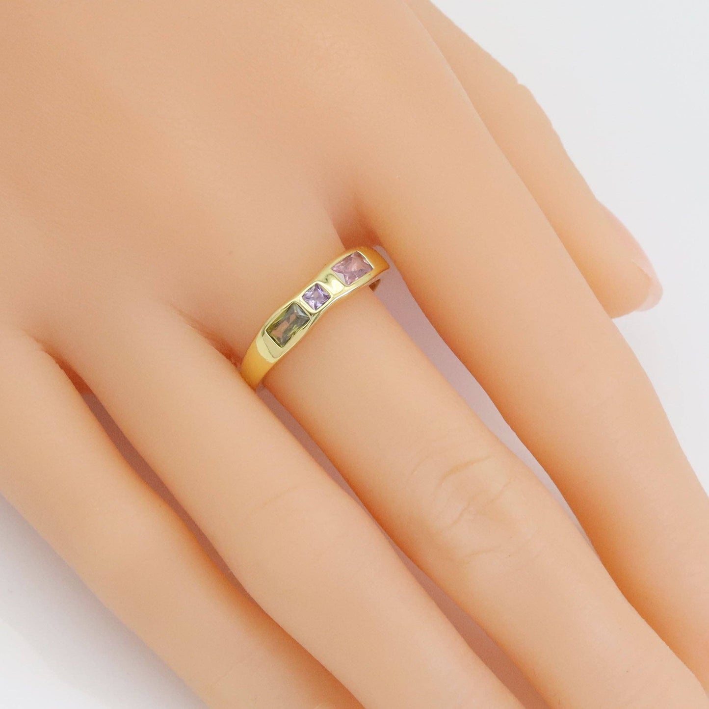 CZ Gold Jewels Ring - Adjustable