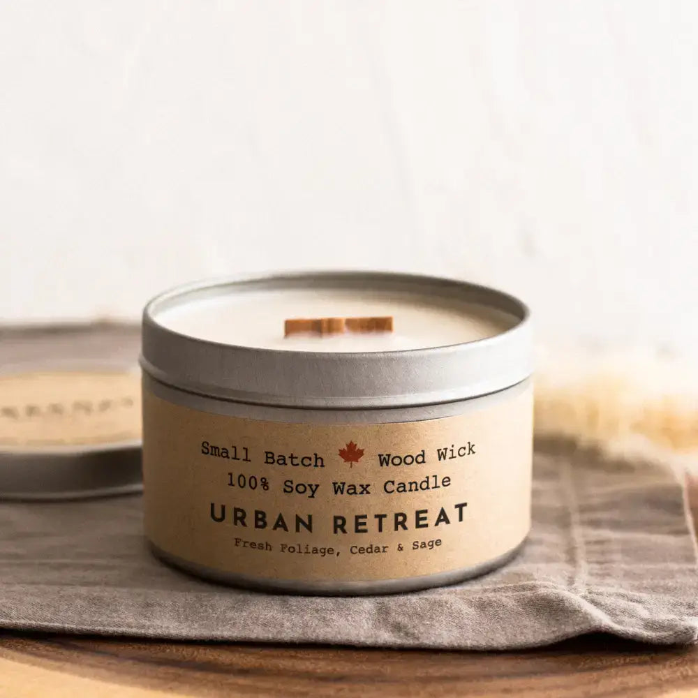 Urban Retreat Cabin Candle Tin