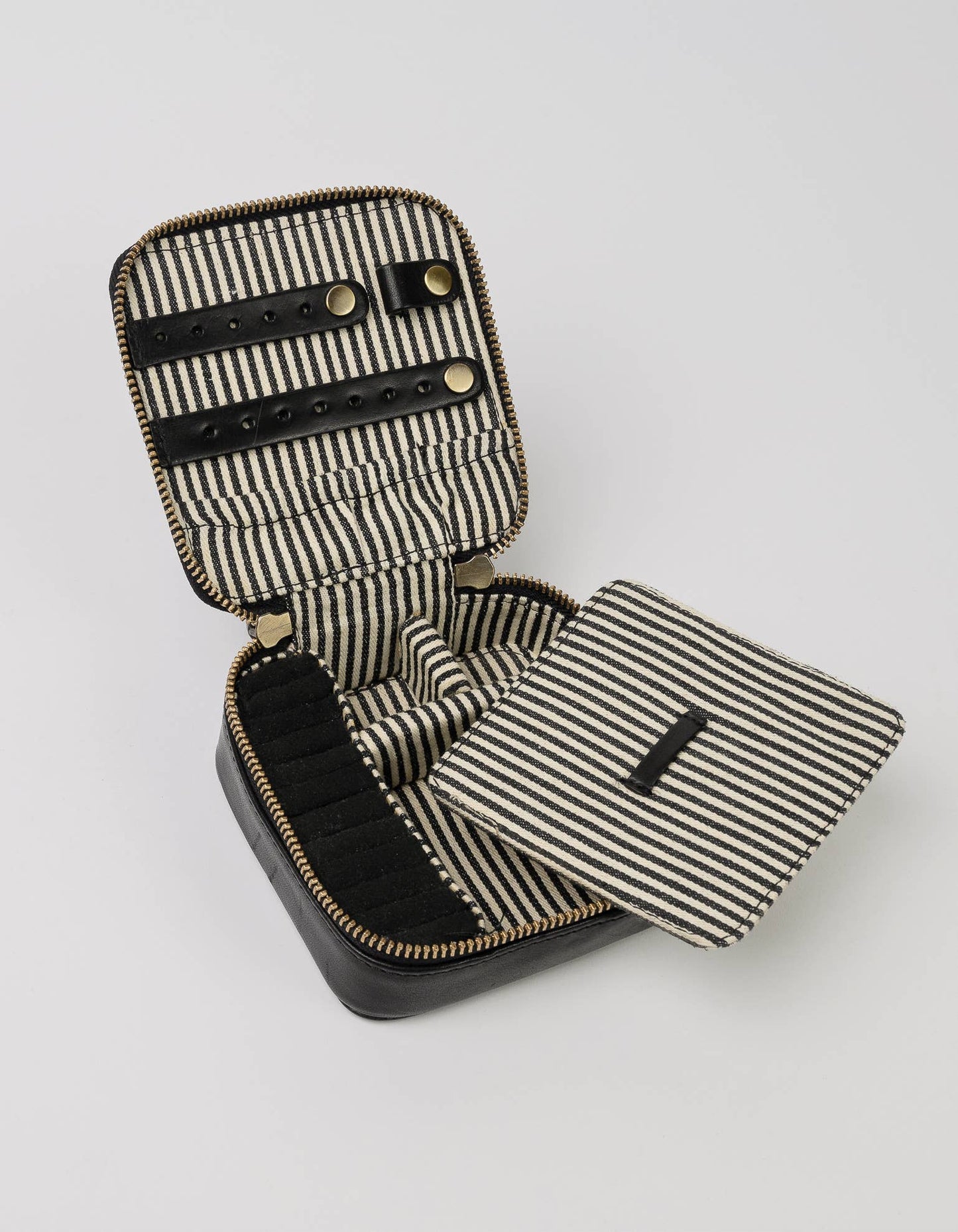 Leather Jewelry Box - Black Stromboli Leather