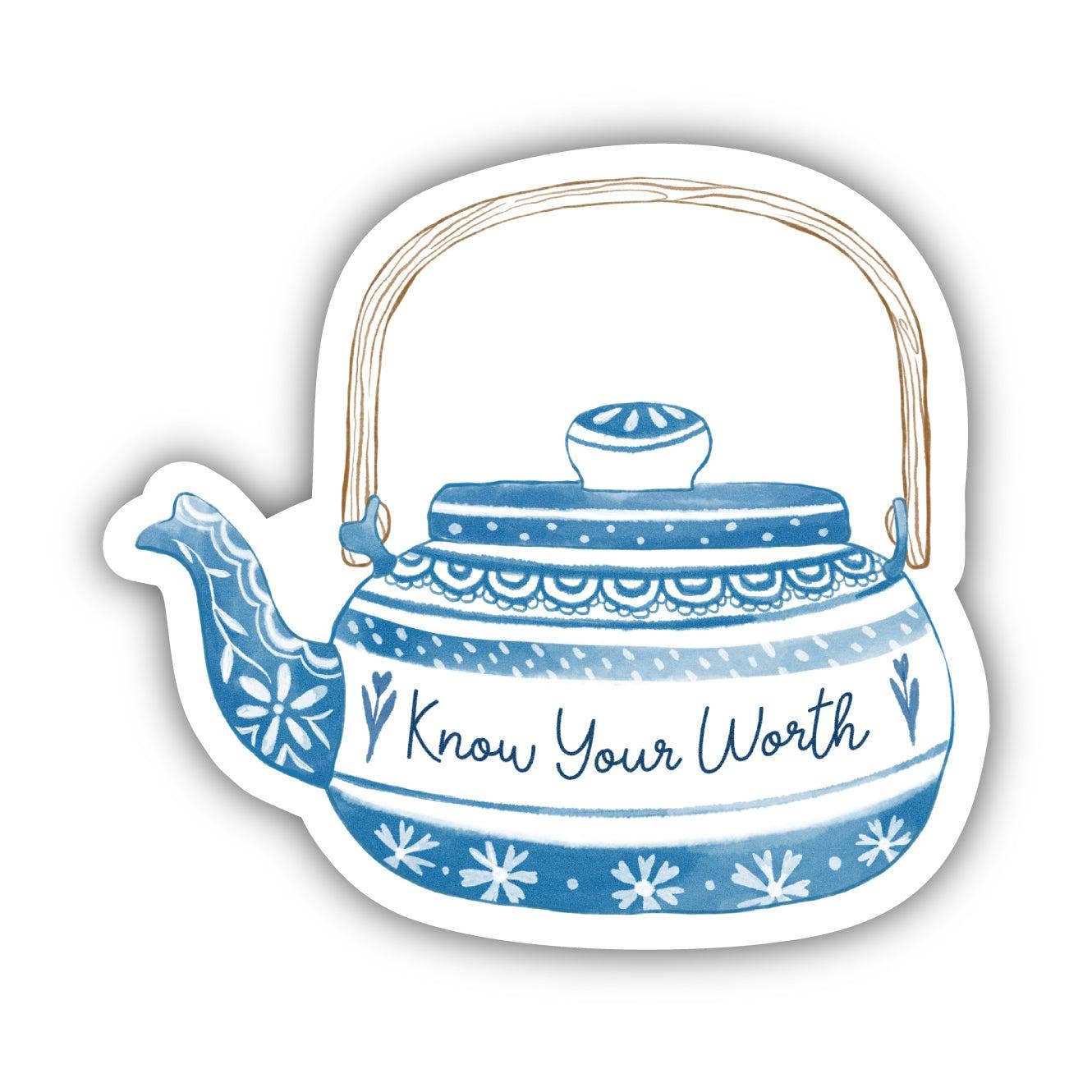 Tea Pot Worth Sticker