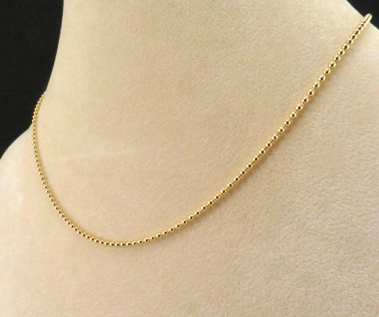 Gold Filled Ball Chain 2mm
