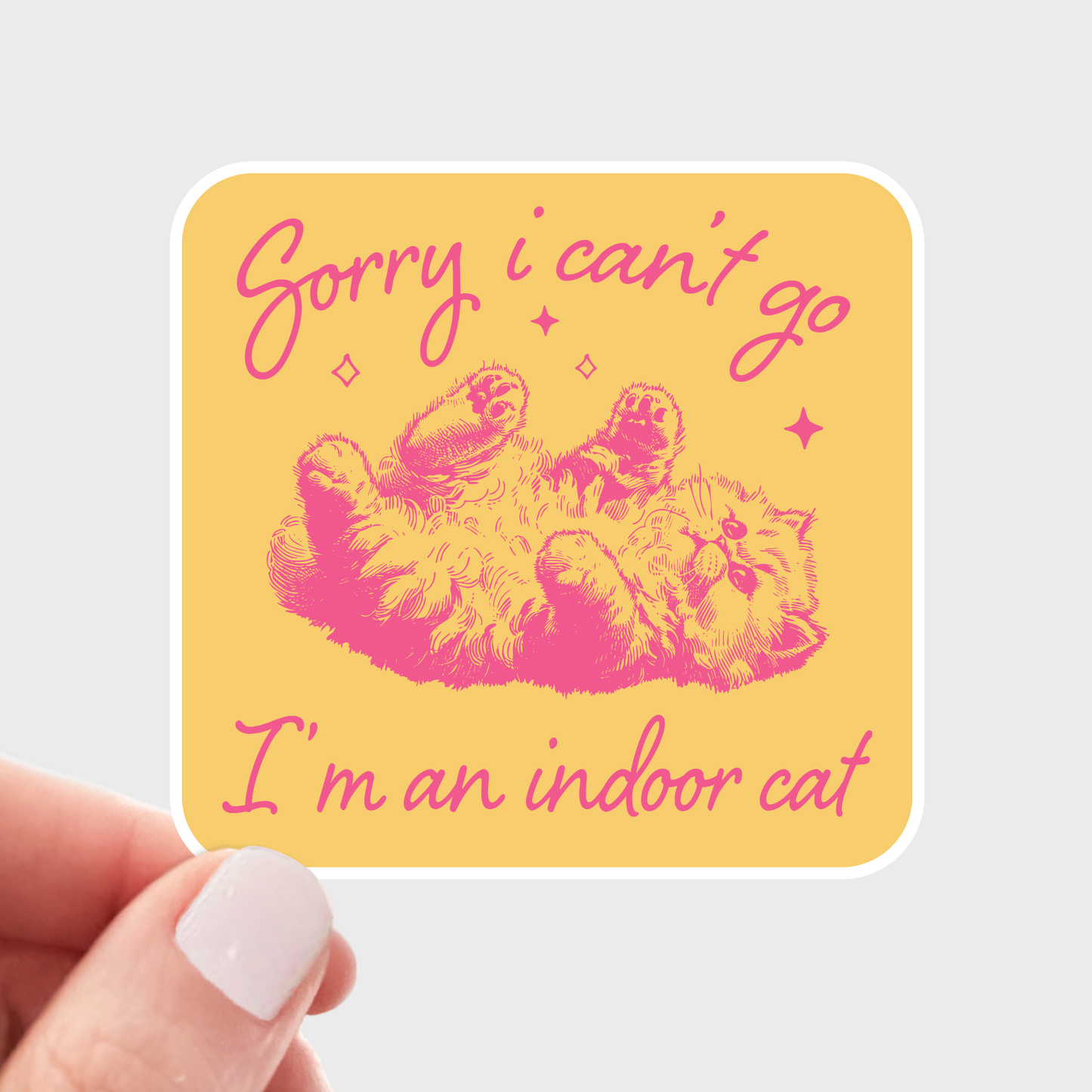 Indoor Cat Sticker