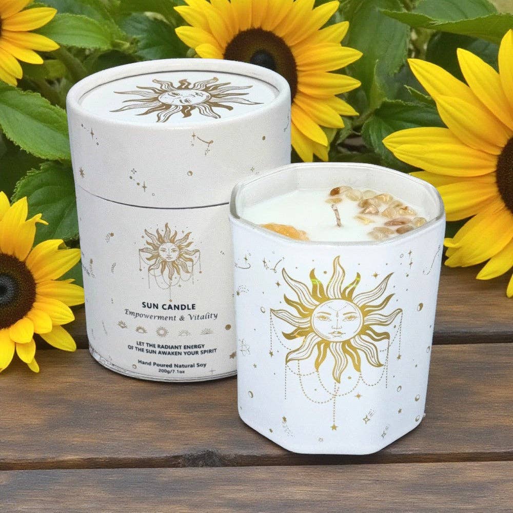 Sun Crystal Candle