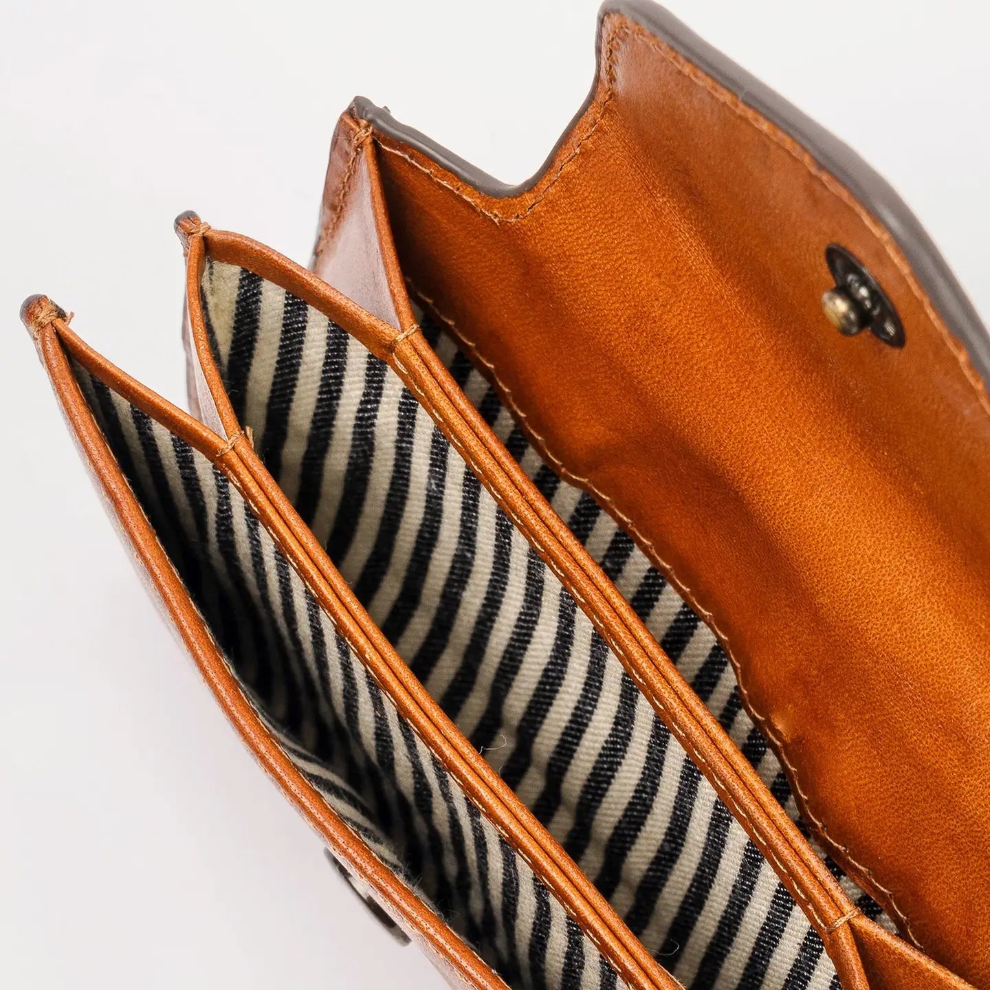 Harmonica Wallet - Cognac Classic Leather