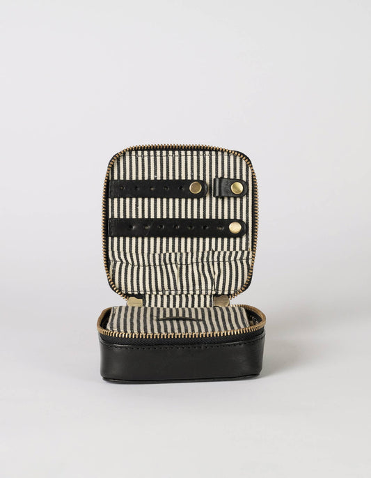 Leather Jewelry Box - Black Stromboli Leather
