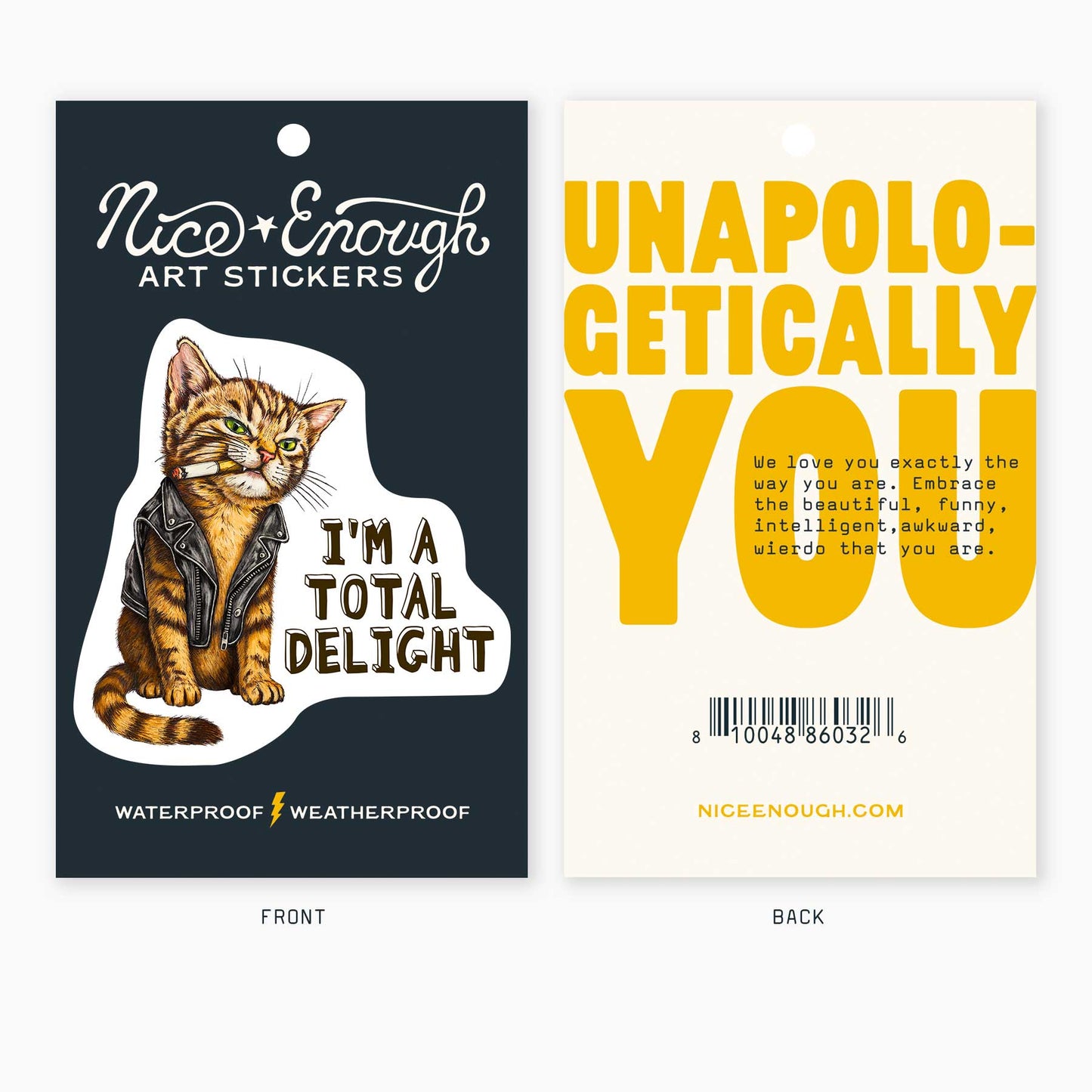 I'm A Total Delight - 3" Art Sticker