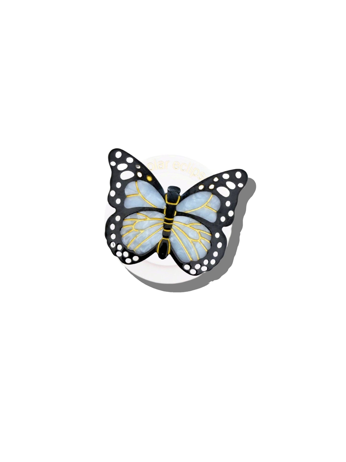 Hand-painted Monarch Butterfly GripCharm