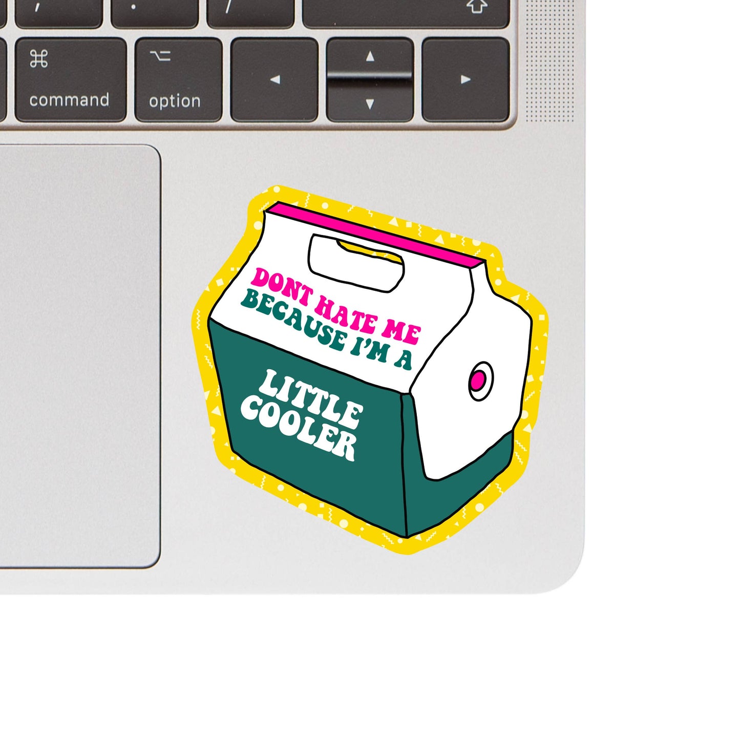 Don't Hate Me Cooler Sticker