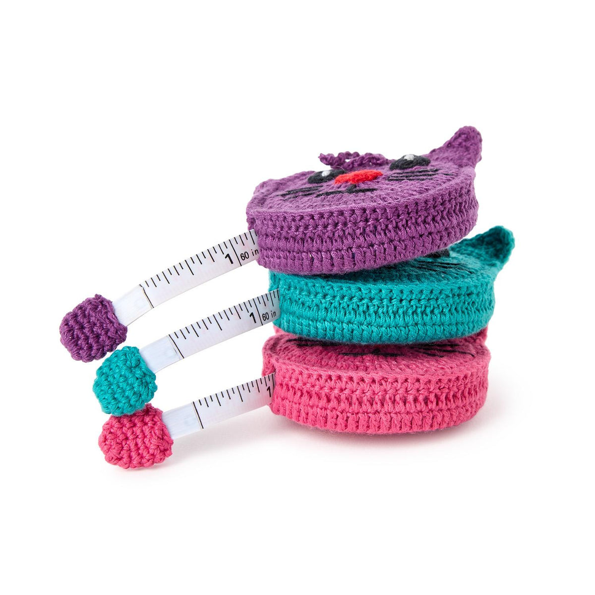 Hand Crocheted Kitty Cat Tape Measure