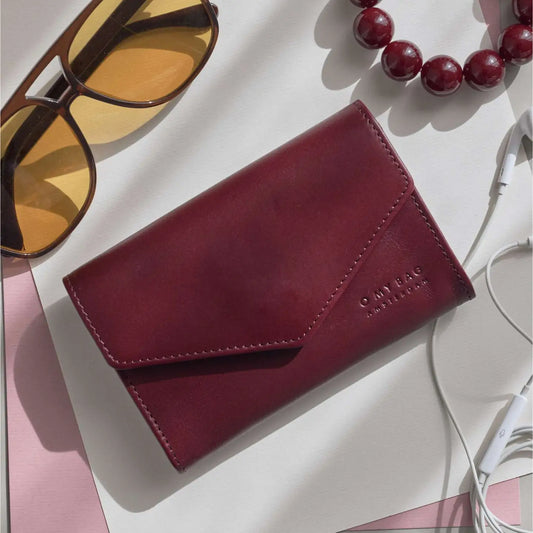 Jo's Purse - Dark Cherry Classic Leather