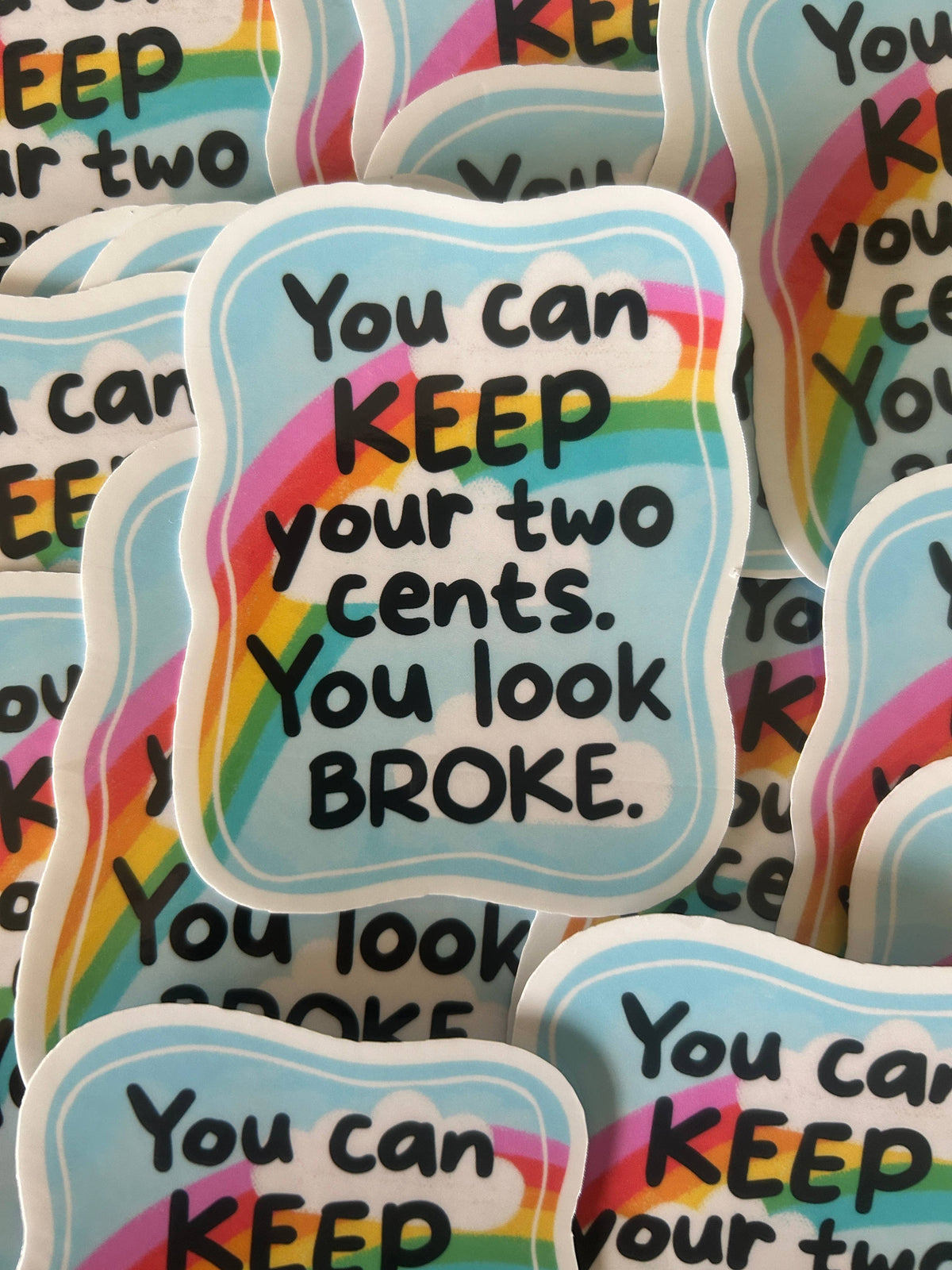 Keep Your Two Cents Sticker