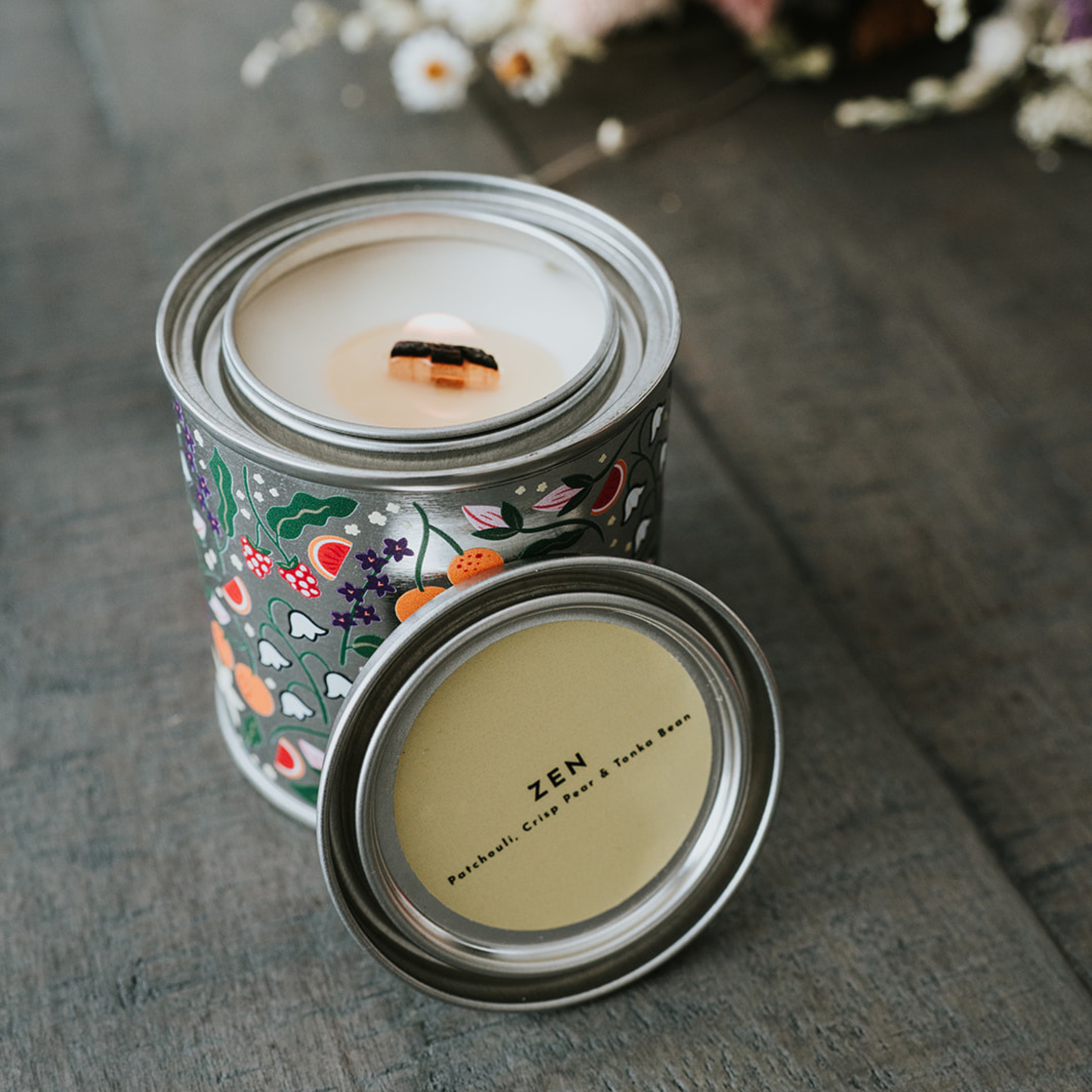 Zen Paint Tin Candle