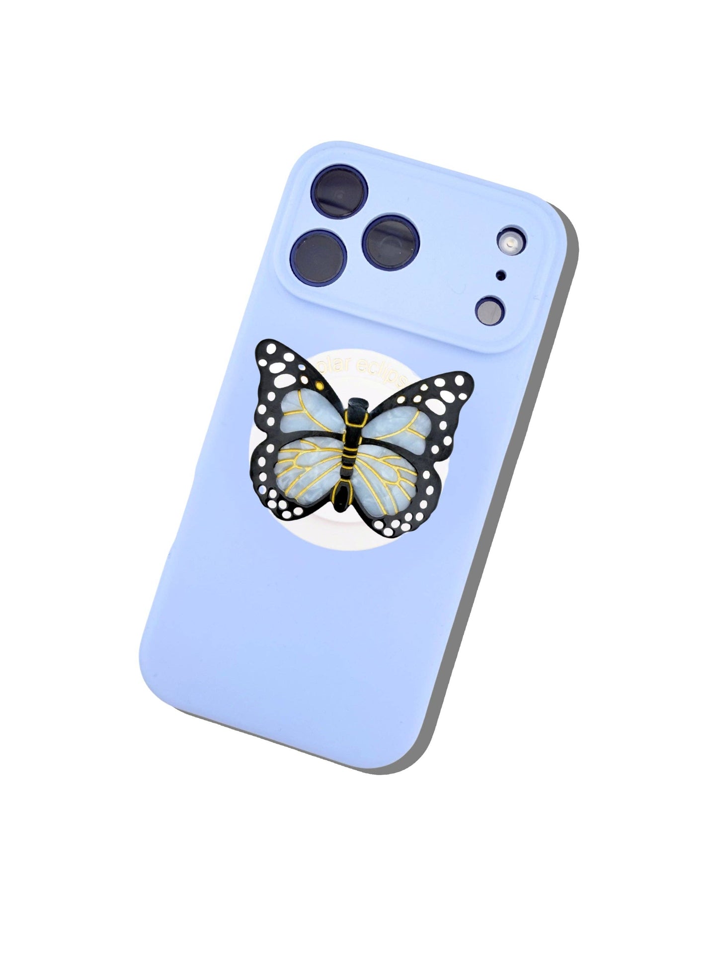 Hand-painted Monarch Butterfly GripCharm