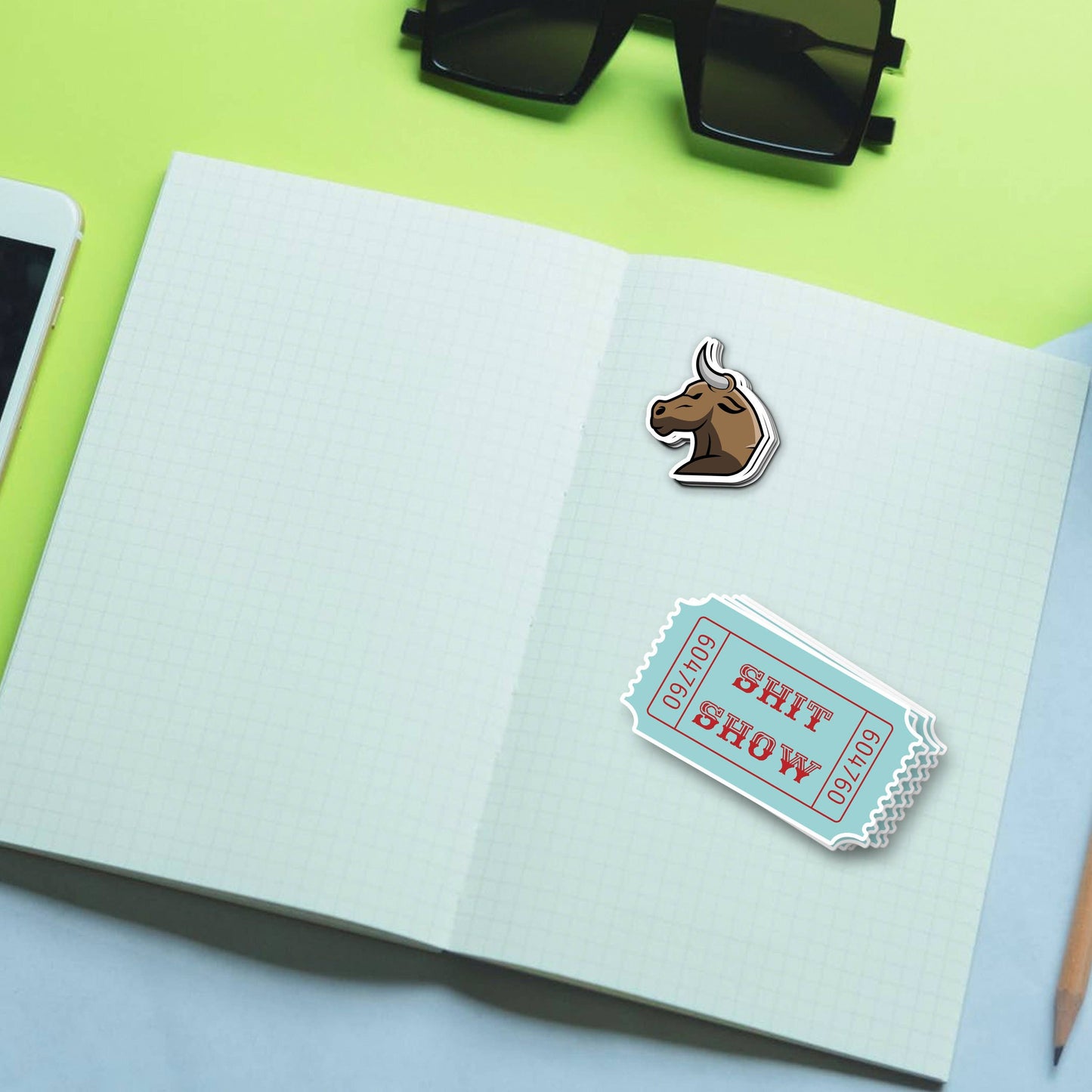 Ticket To The Shit Show Sticker