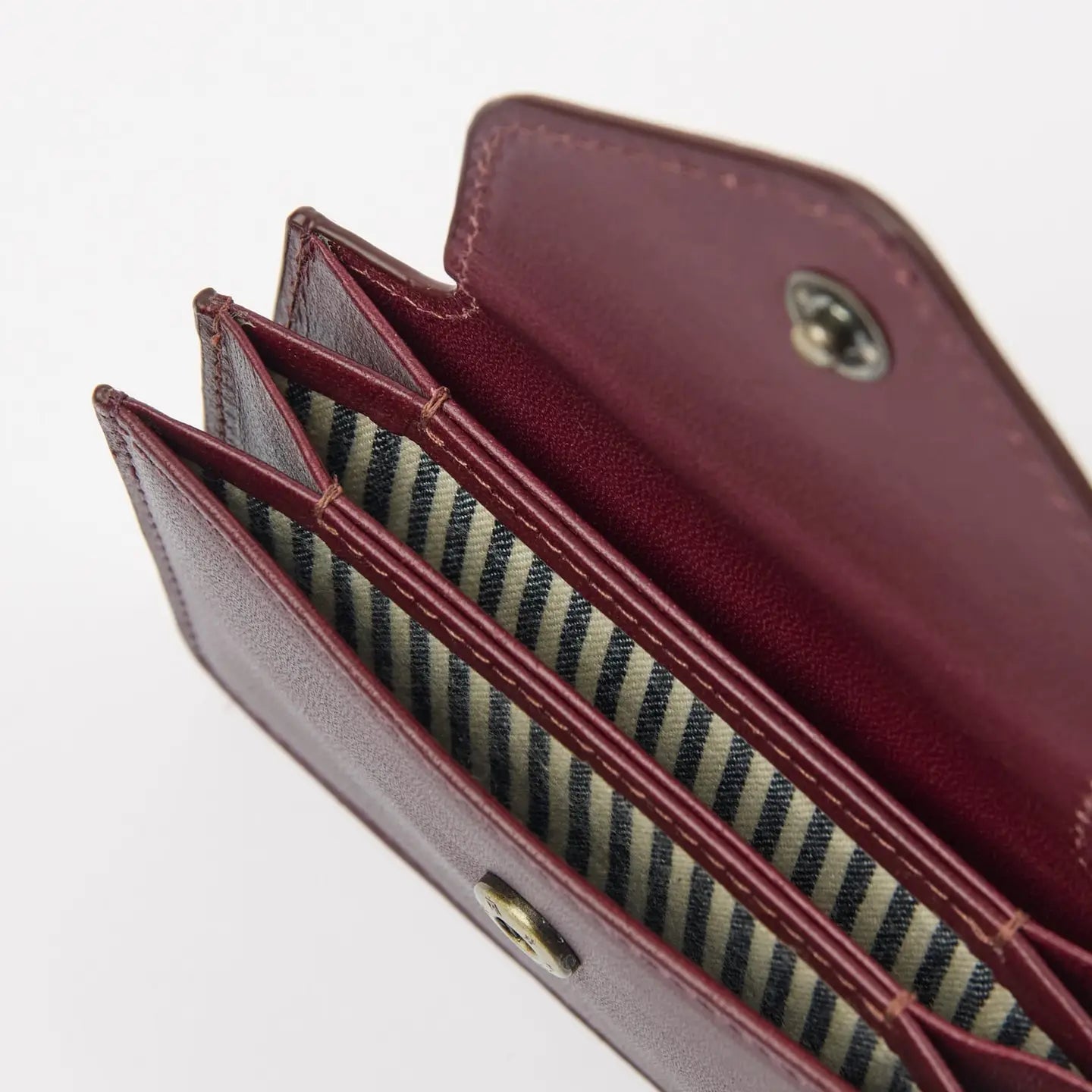 Harmonica Wallet - Dark Cherry Classic Leather