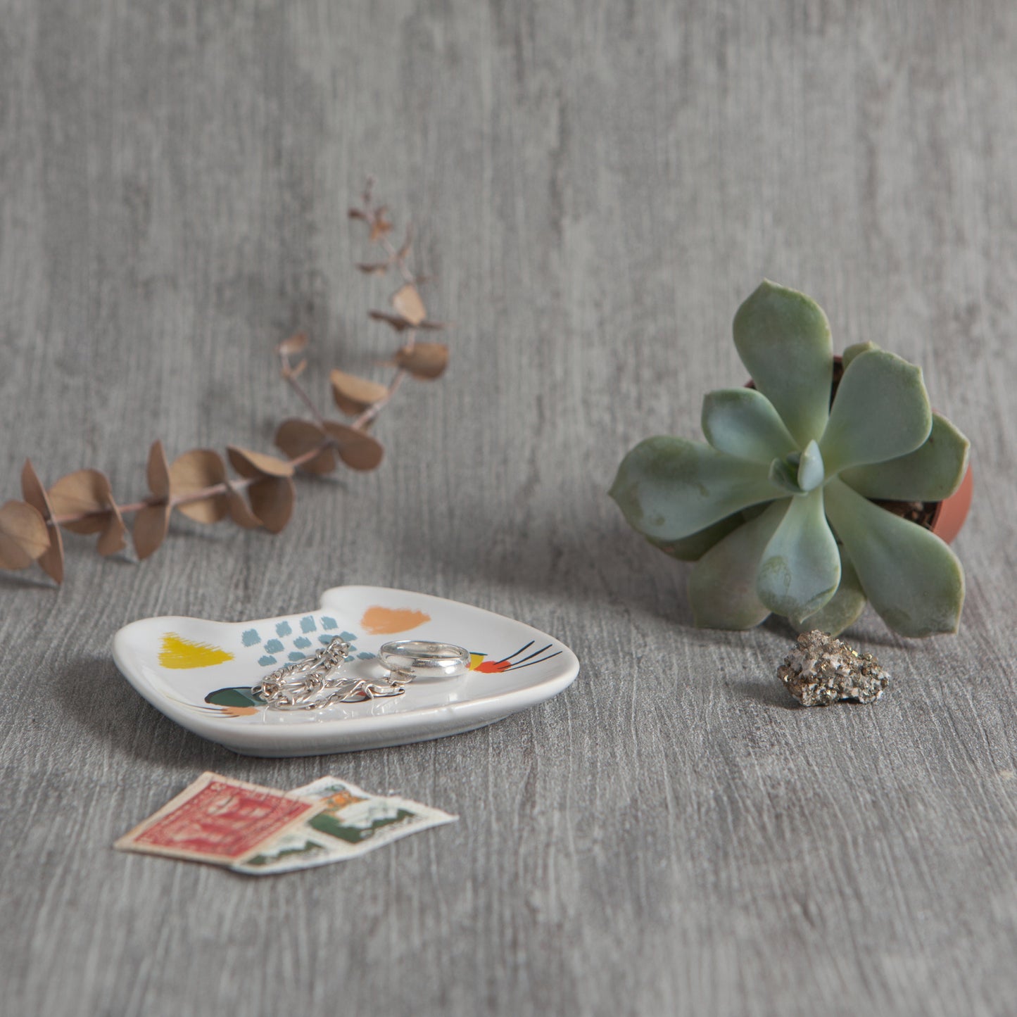 Cat Shaped Ceramic Tray