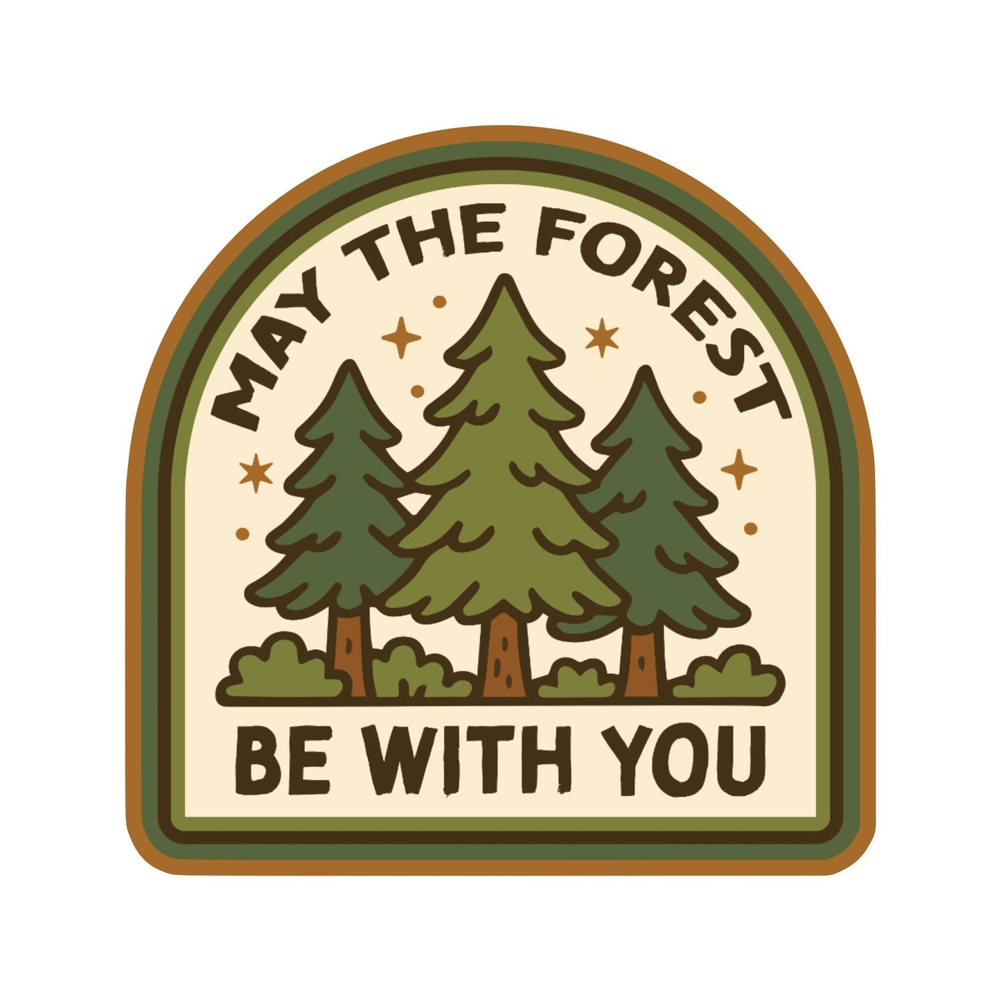 Forest Be With You Sticker