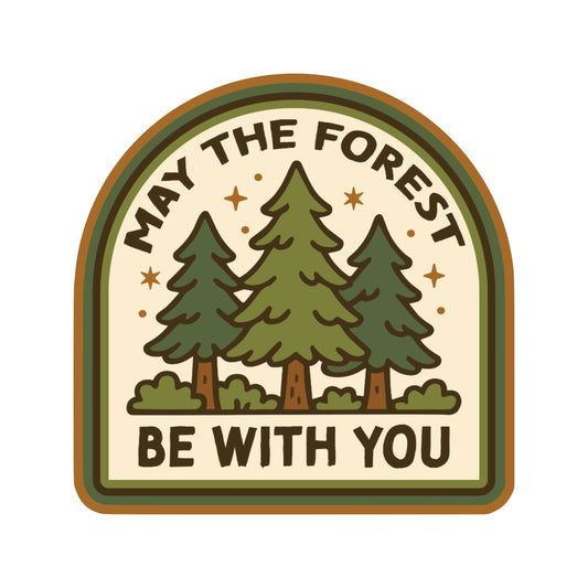 Forest Be With You Sticker
