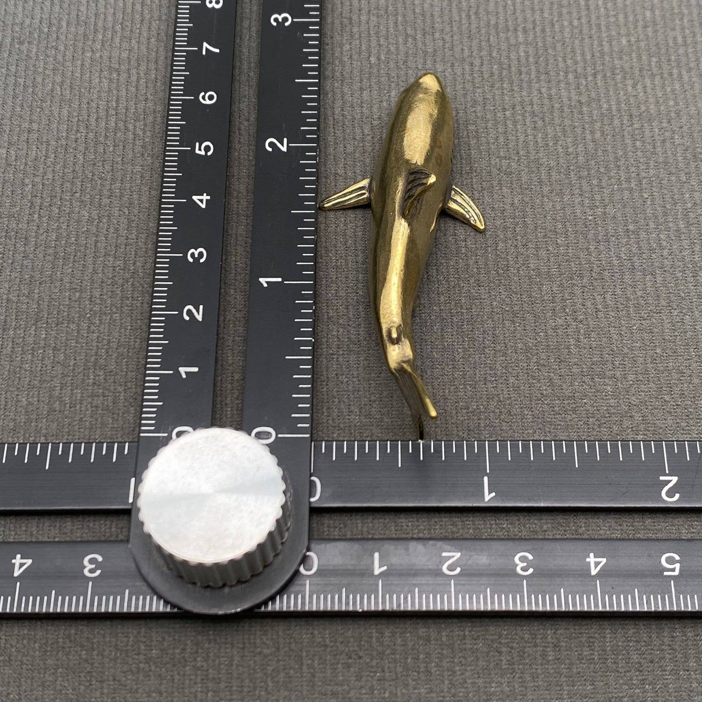 Shark Brass Mini Figurine - Decor/Desktop Ornament