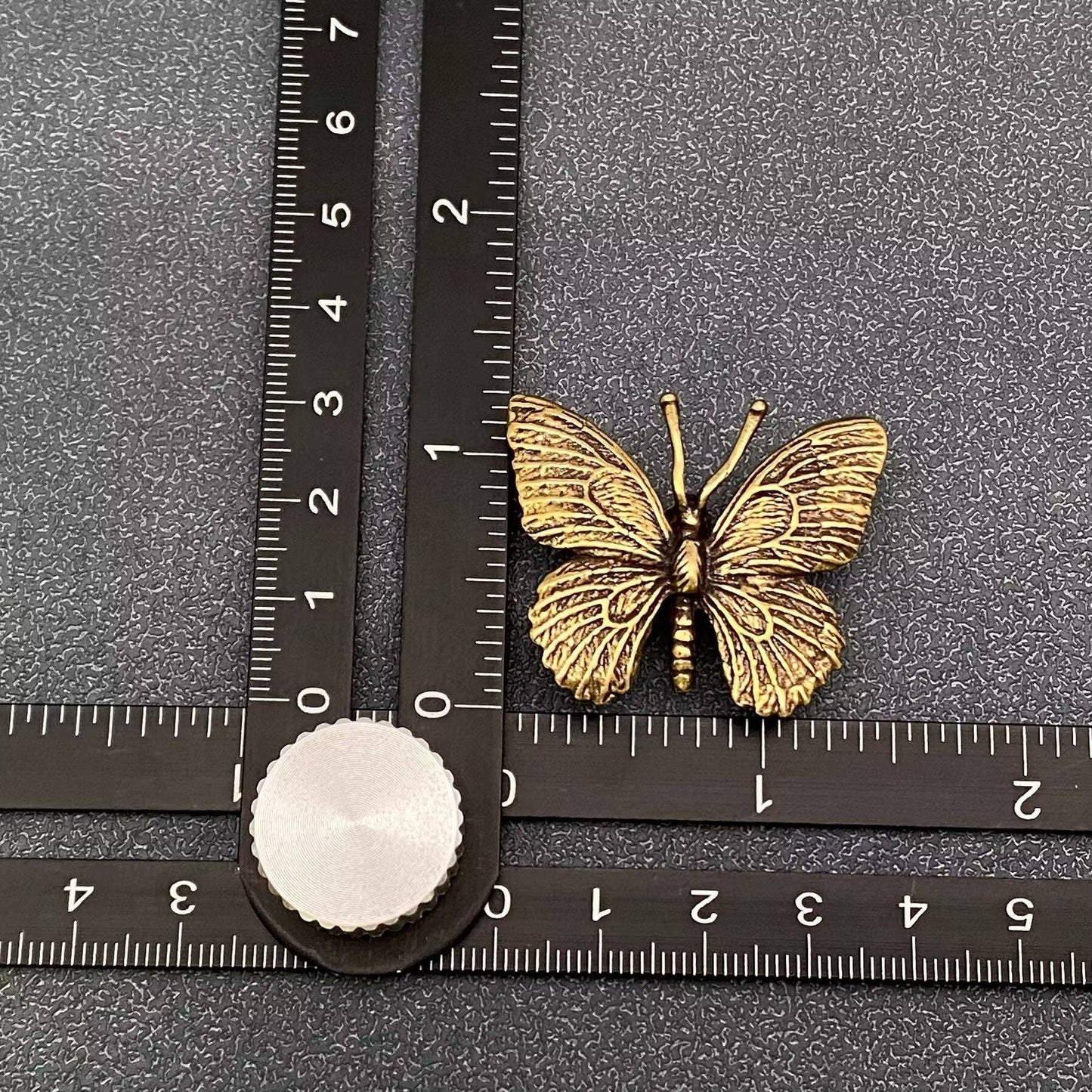 Brass Butterfly Mini Figurine - Desktop Ornament/Decor