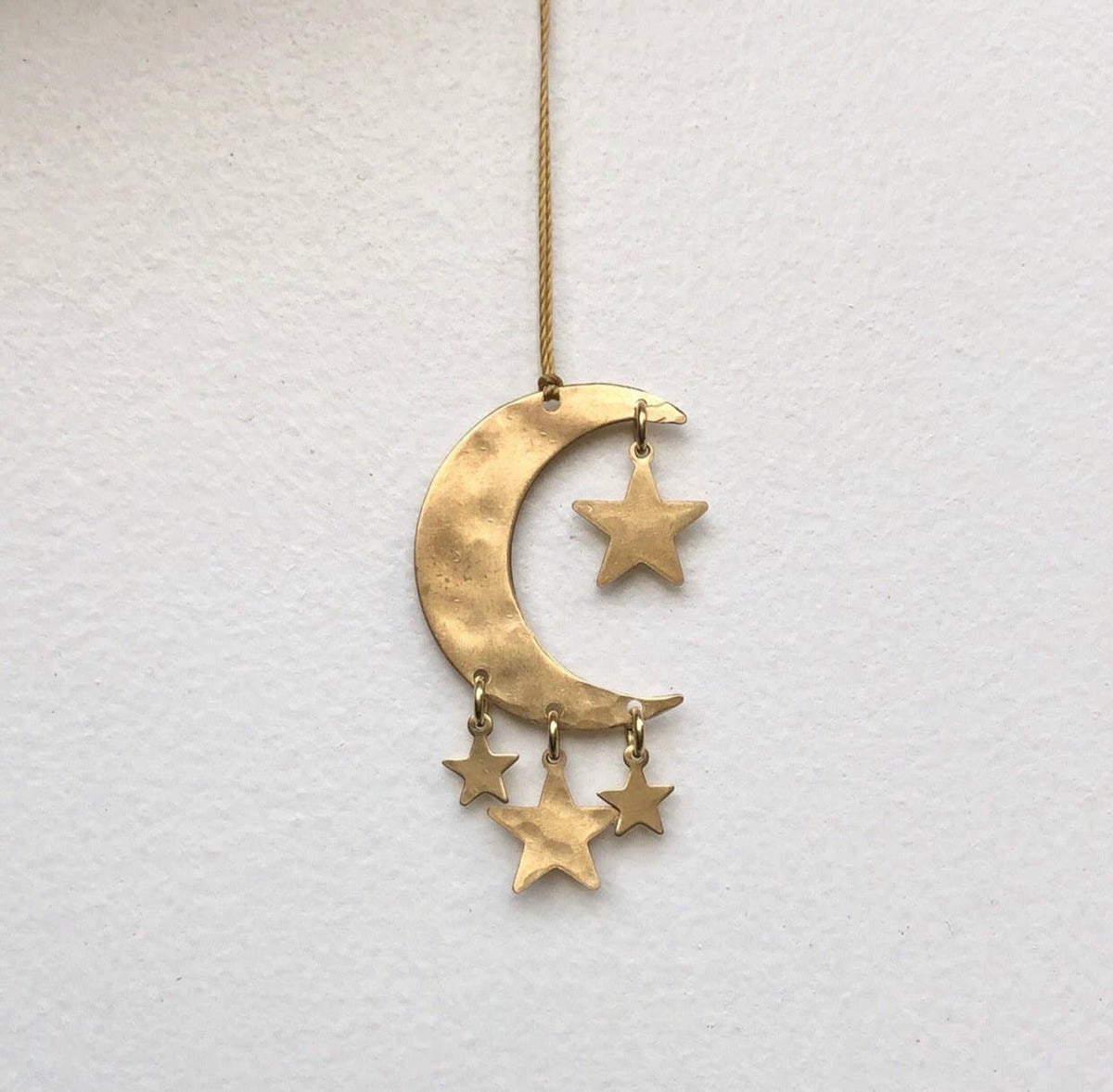 'Written in the Stars' Celestial Ornament - Hammered Brass