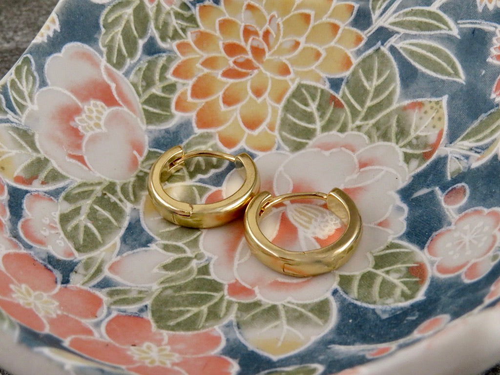 Gold Filled Clicker Hoops - Medium