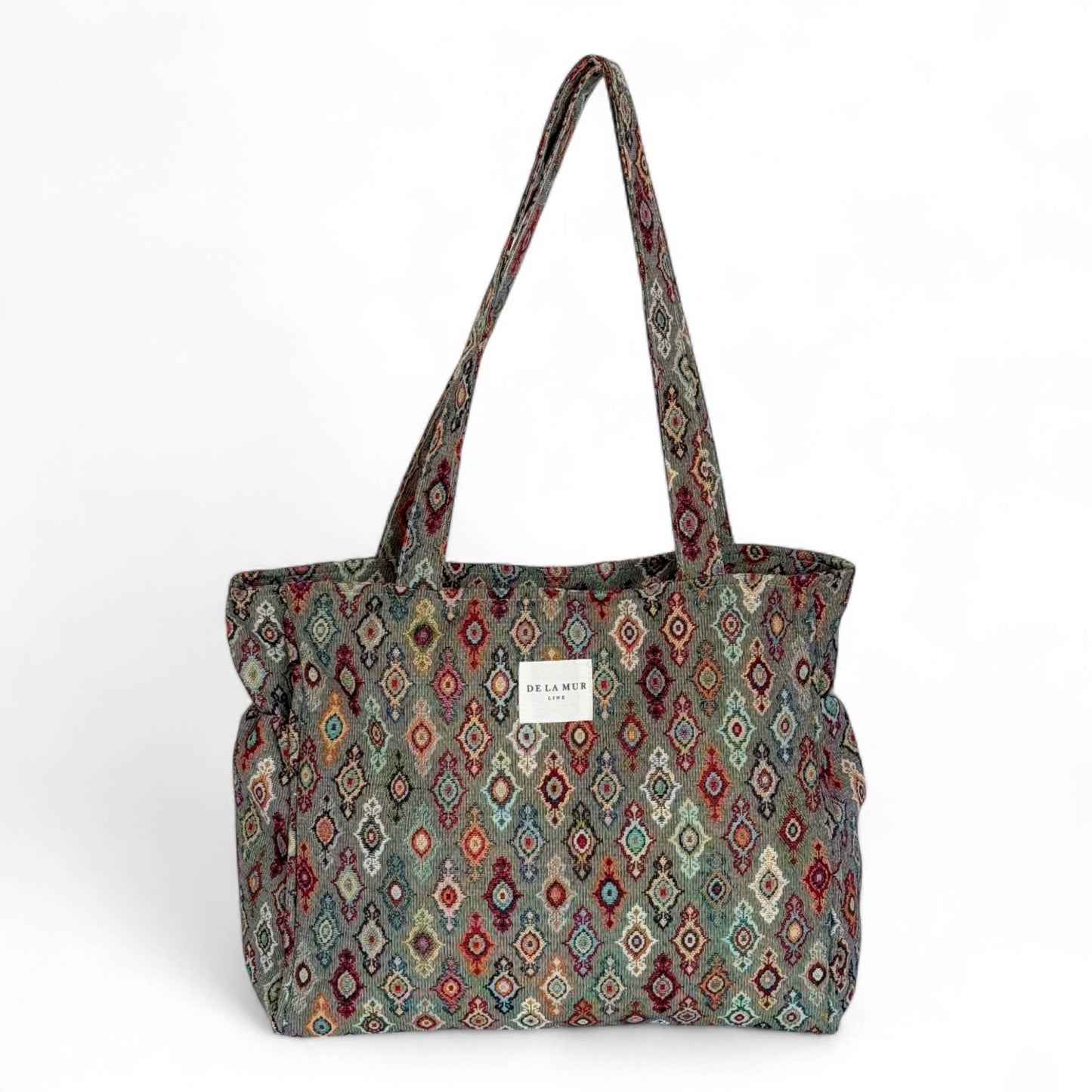 Zippered Tote Bag - Trigo Pattern