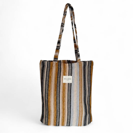 Medium Tote Bag - Tron Pattern