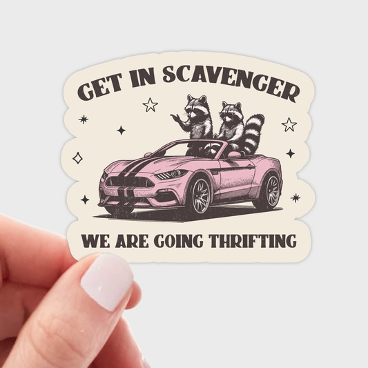 Get In Scavenger Sticker