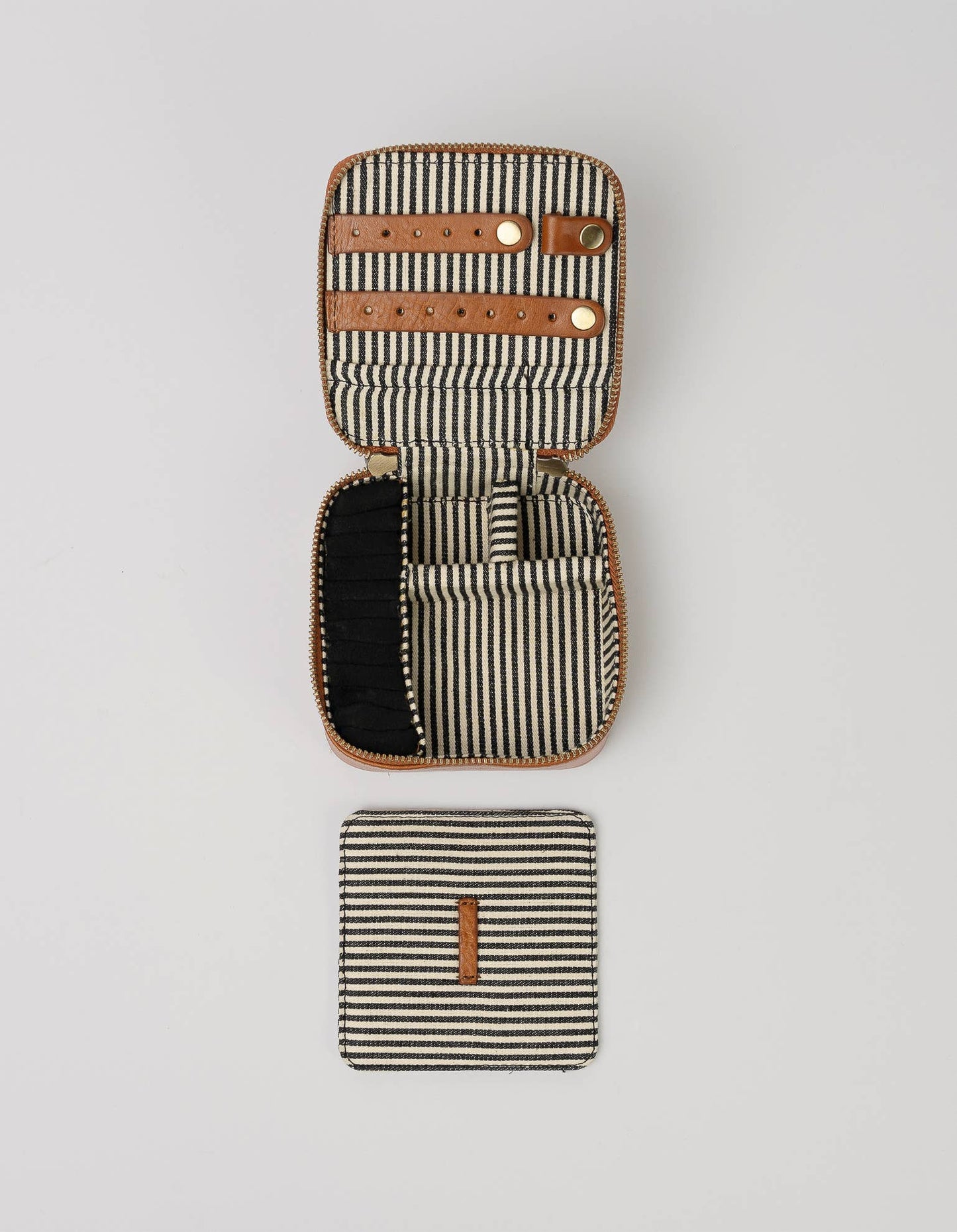 Leather Jewelry Box - Cognac Stromboli Leather