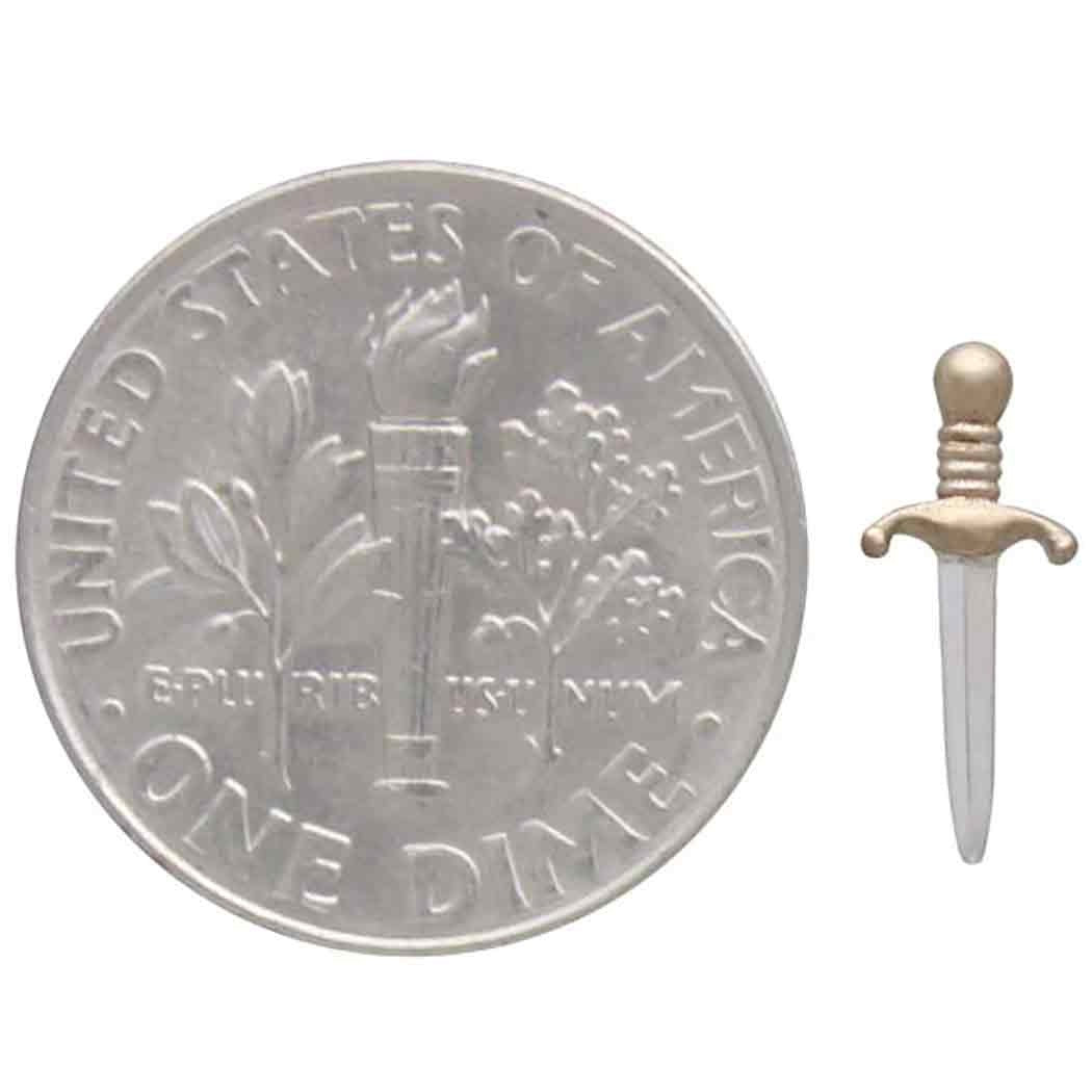 Mixed Metal Dagger Post Earrings