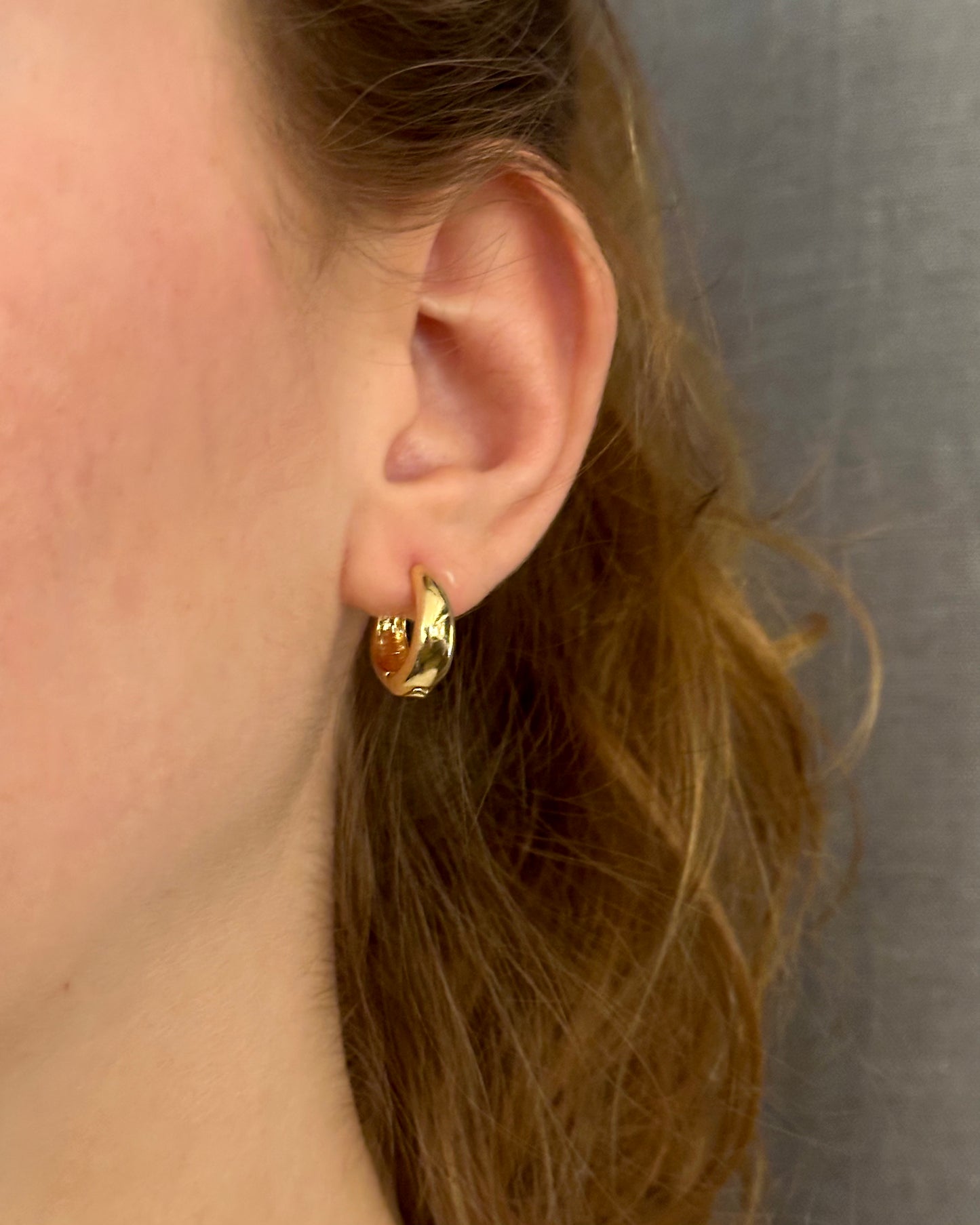 Gold Filled Tapered Hoops - Medium