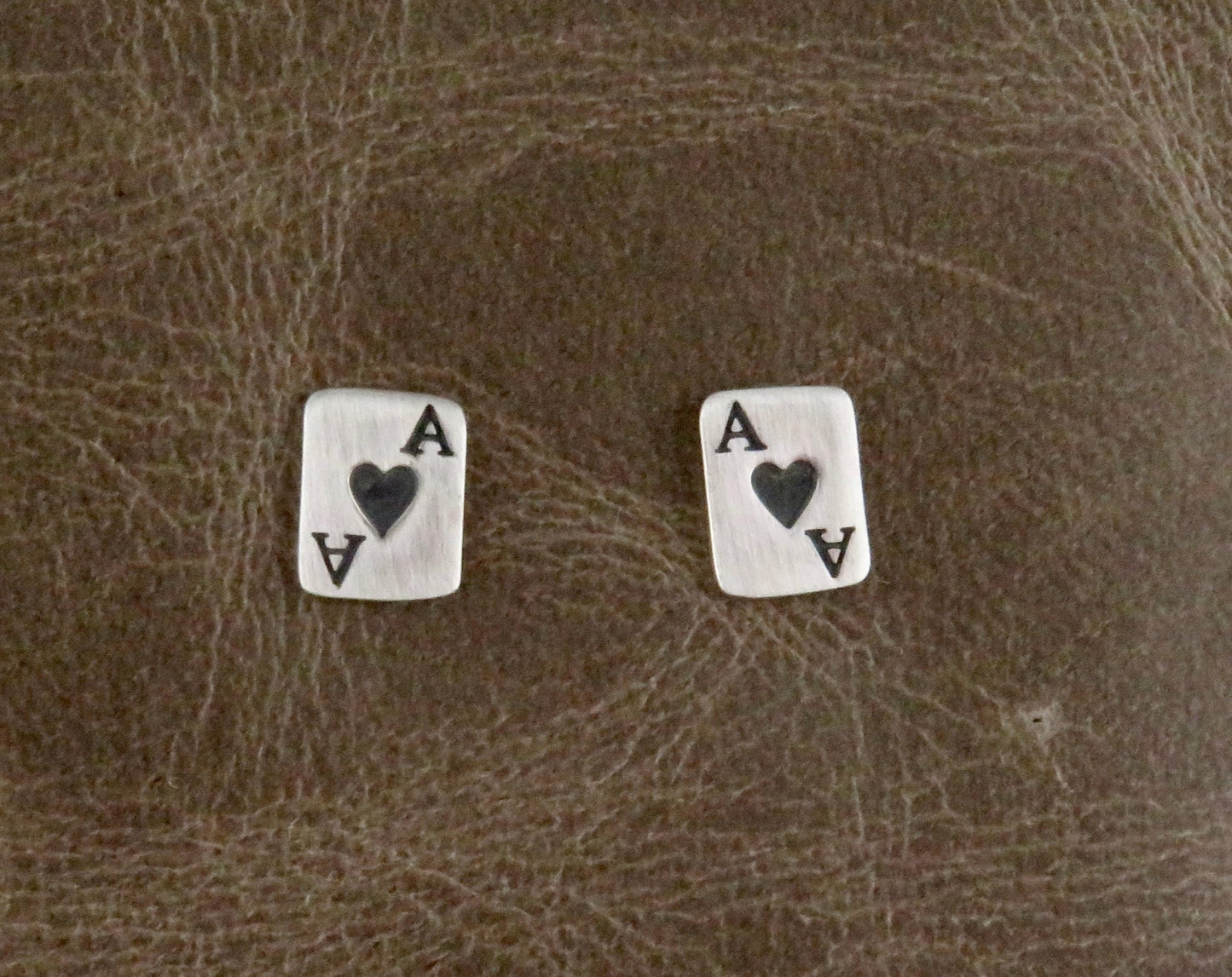 Ace of Hearts Post Earrings