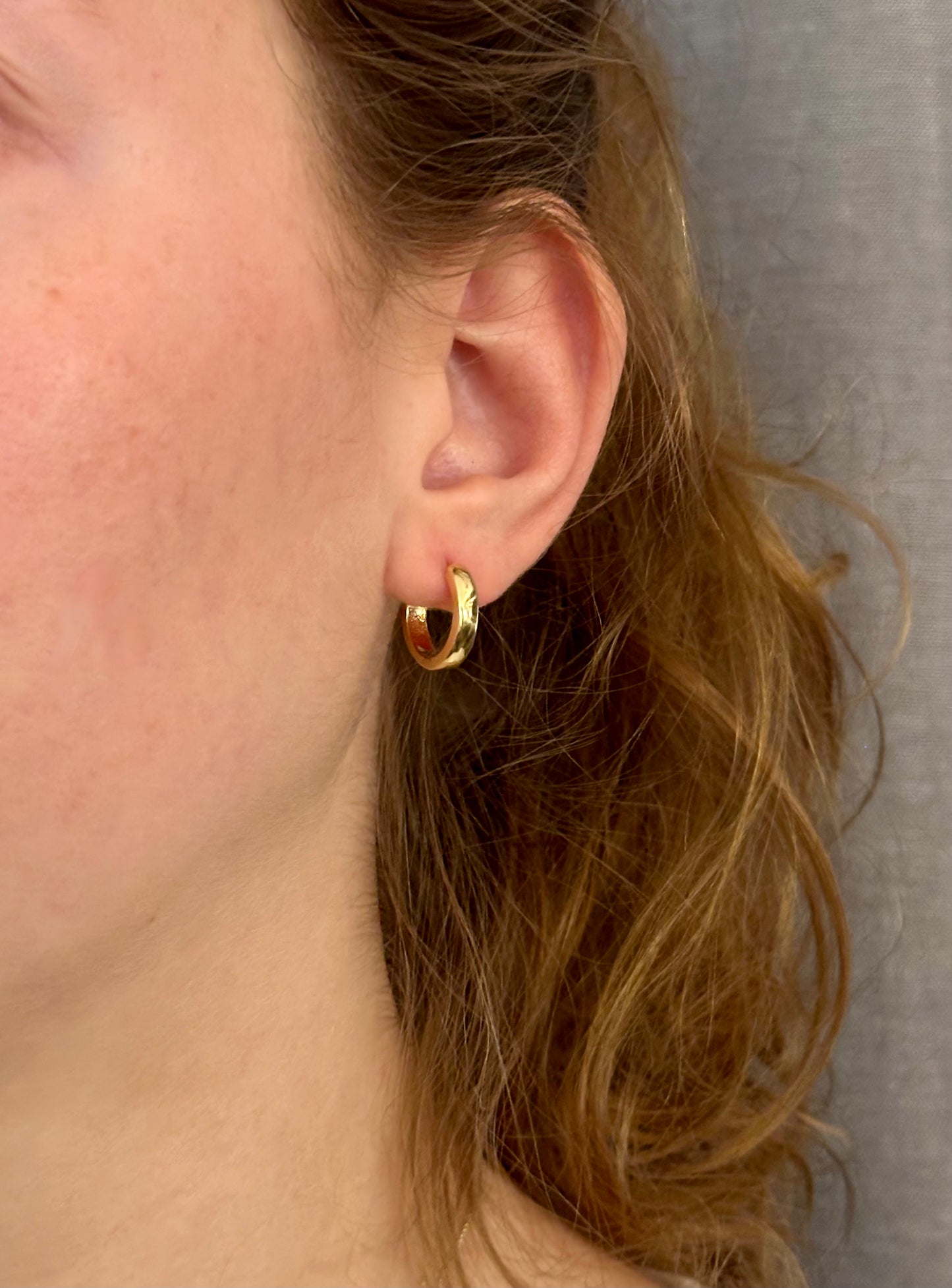 Gold Filled Clicker Hoops - Medium