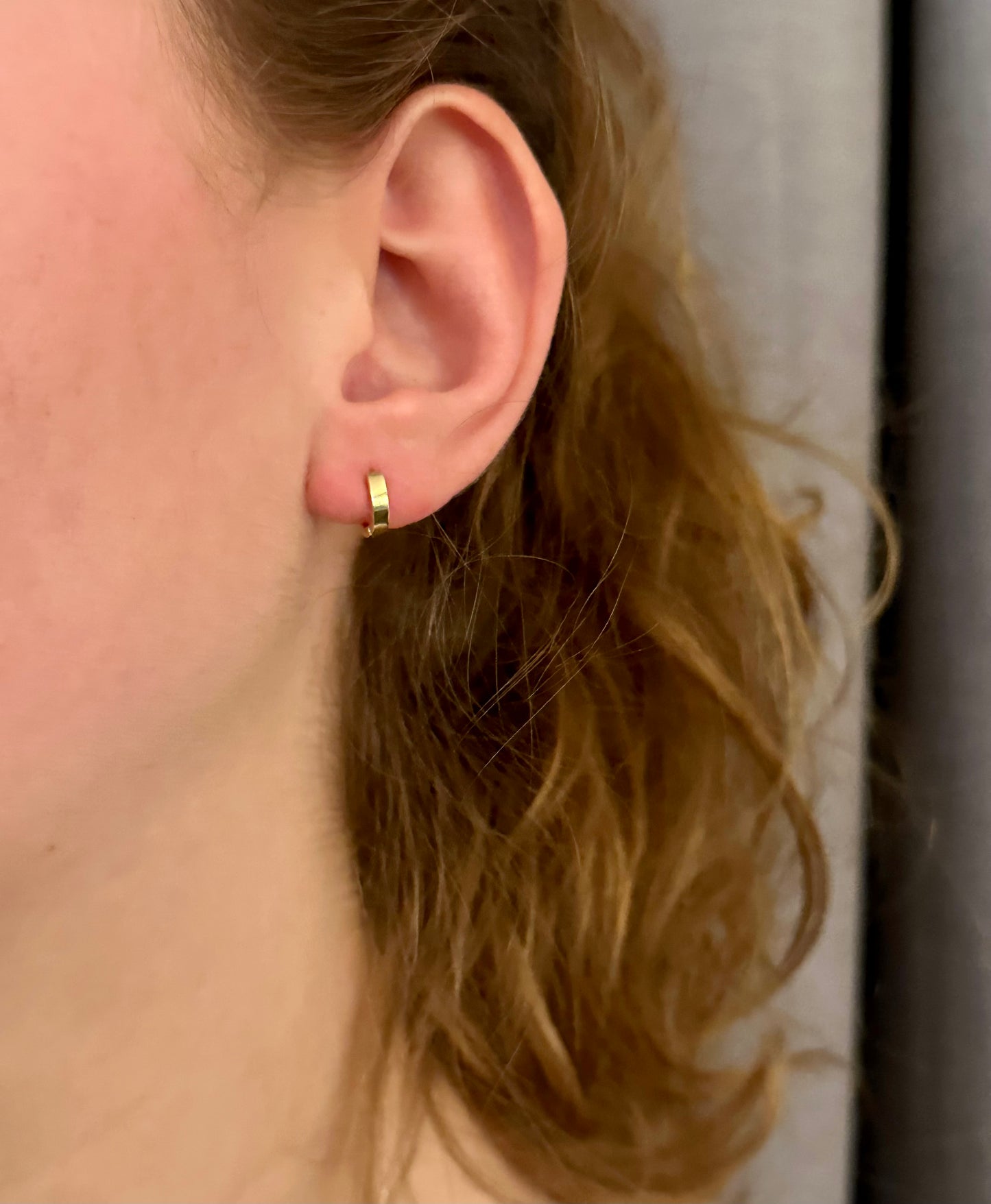 Gold Filled Square Edged Hoops - Medium