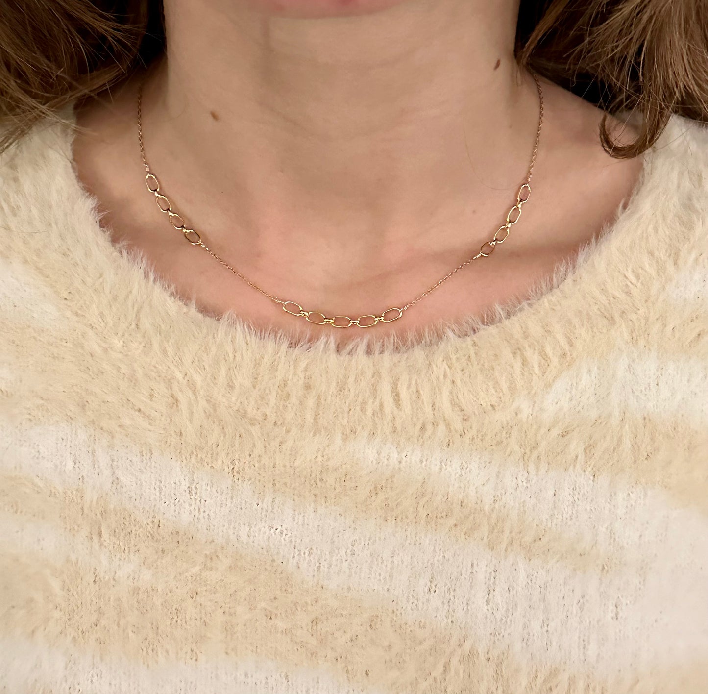 Gold Links Layering Necklace