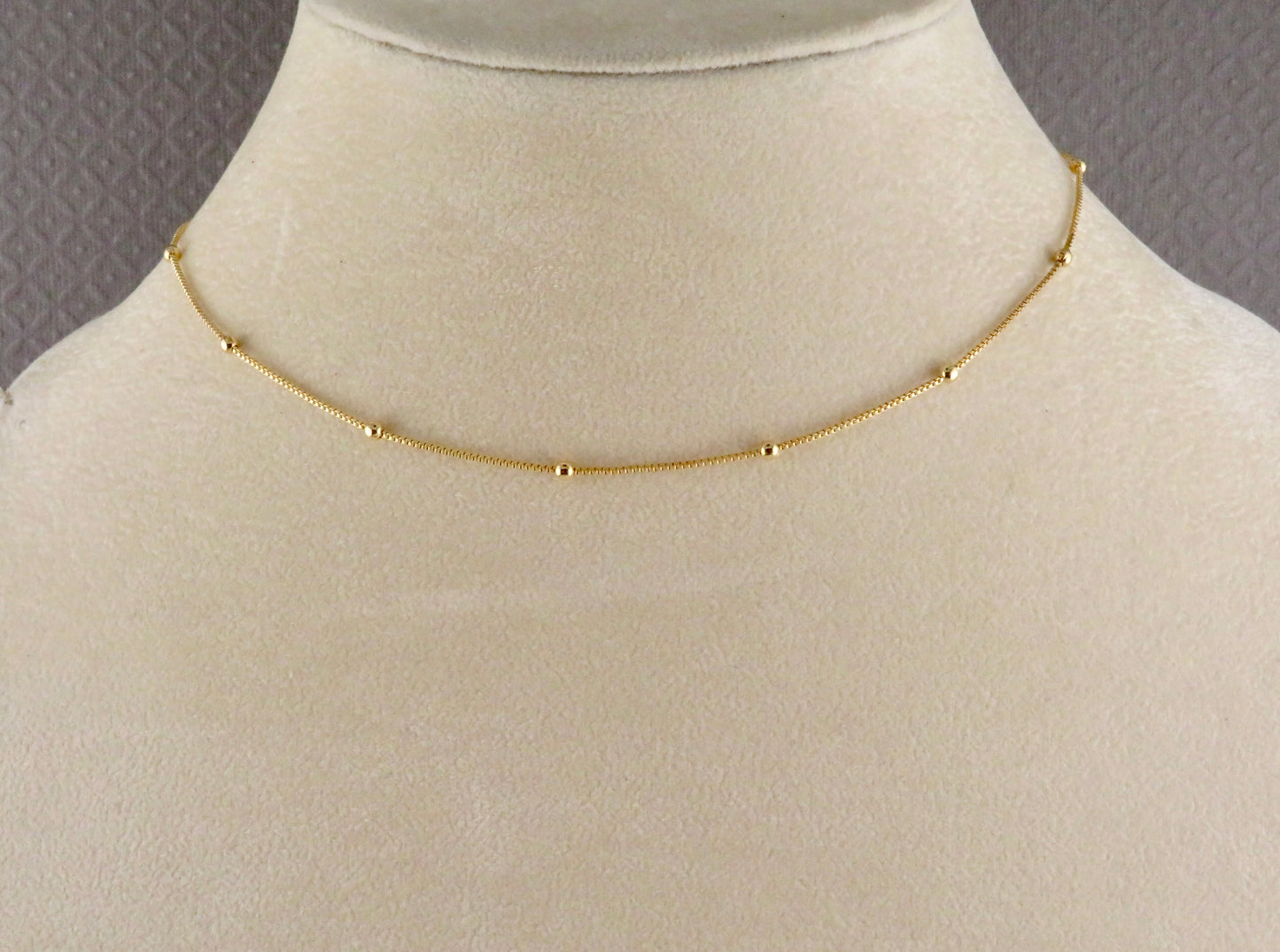 Gold Filled Station Ball Chain