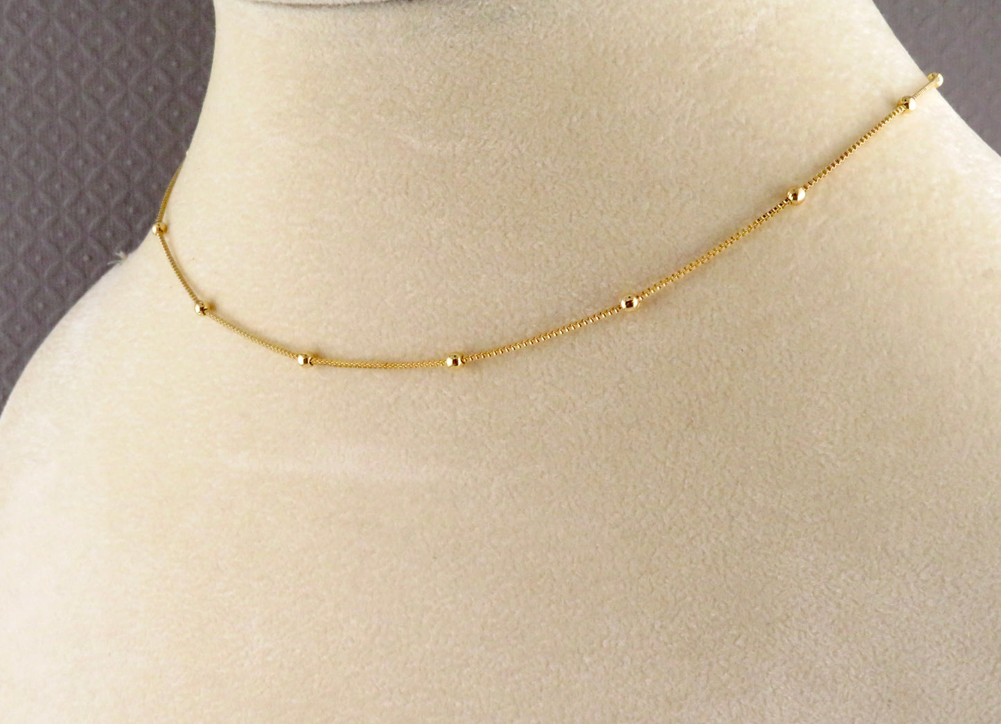 Gold Filled Station Ball Chain