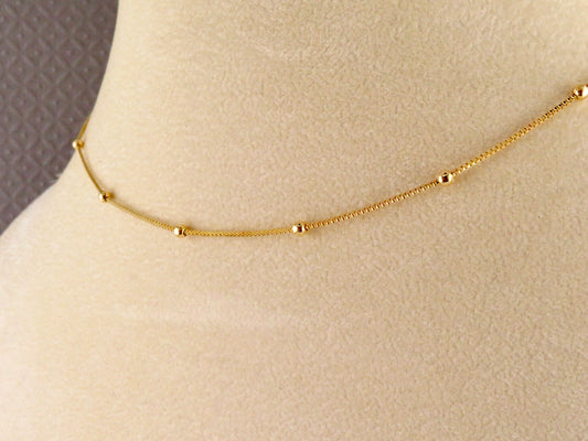 Gold Filled Station Ball Chain