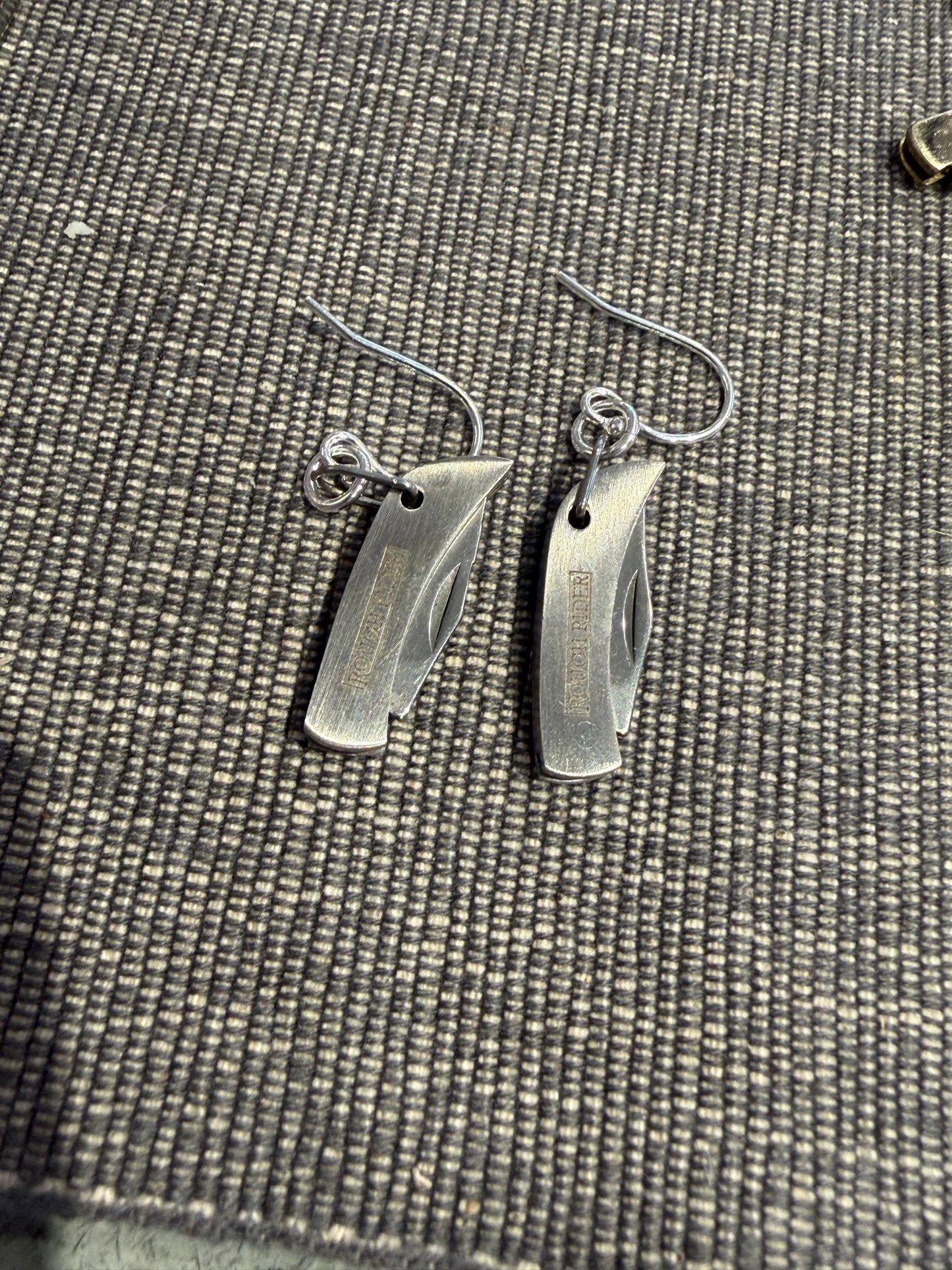 Silver Mini Knife Earrings - Sterling Wires