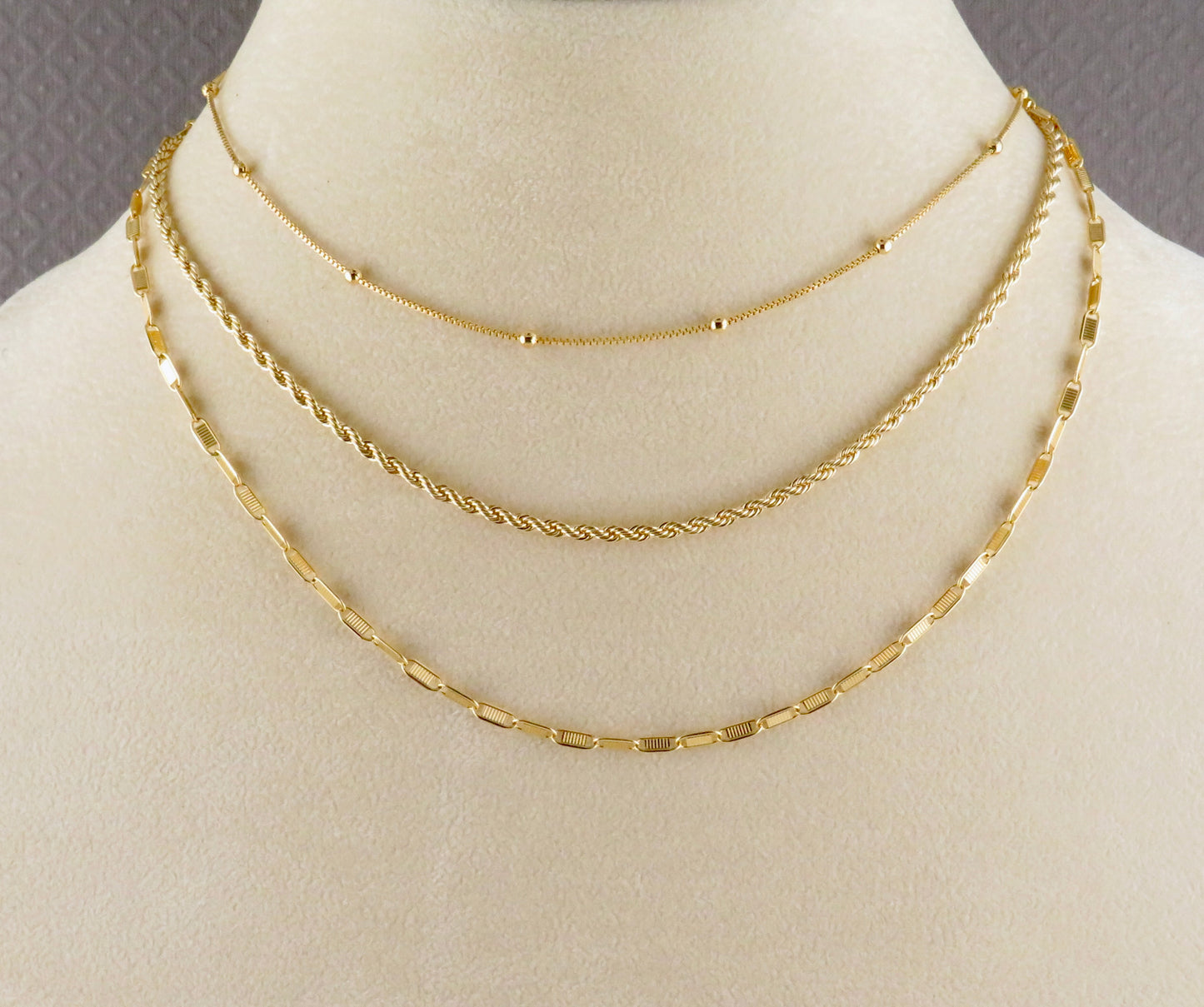 Gold Filled Station Ball Chain