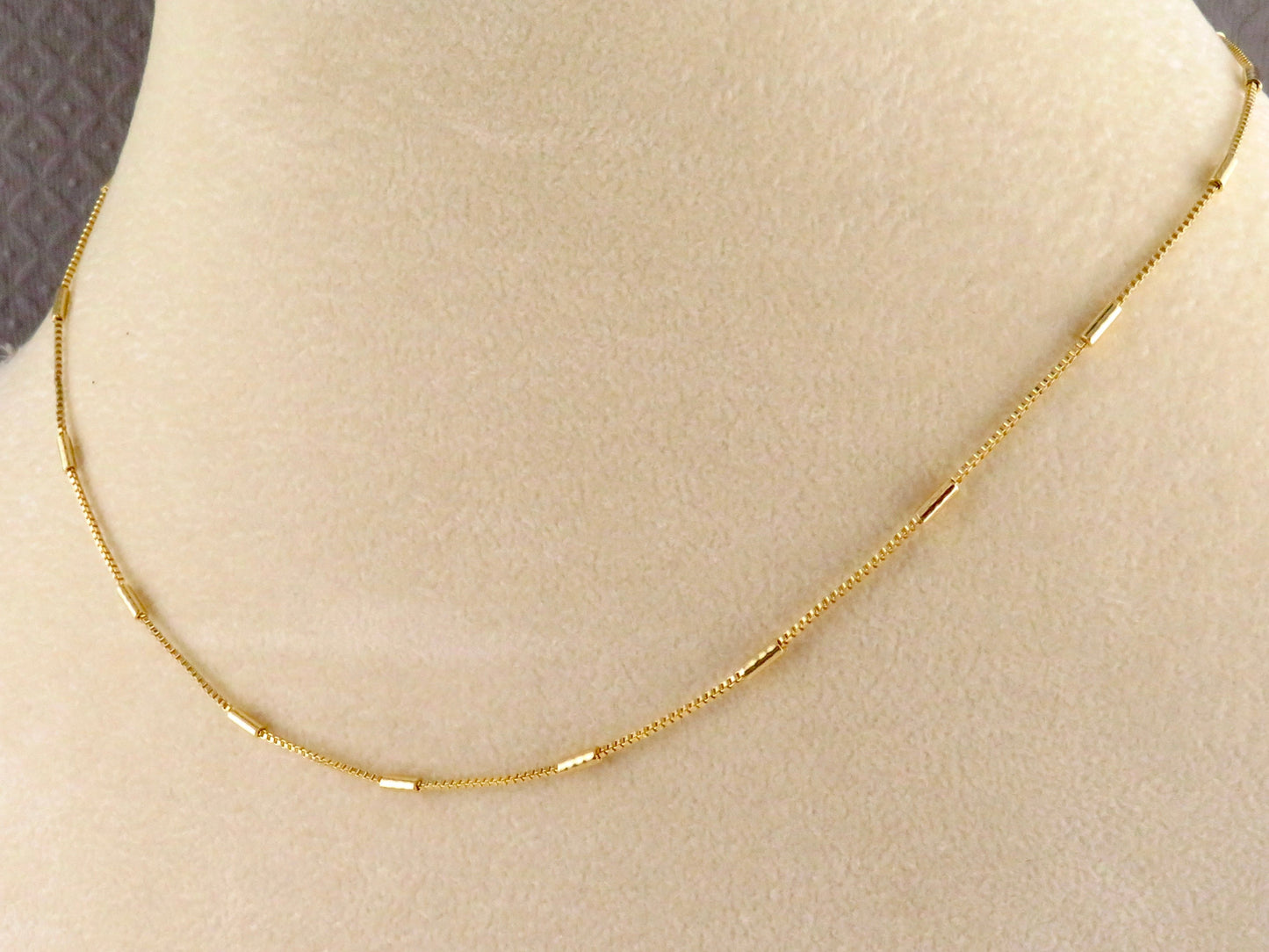 Gold Filled Station Bar Chain