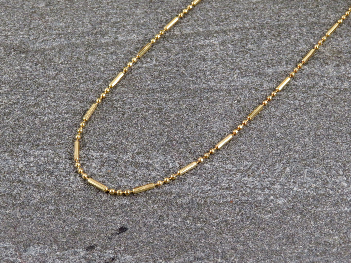 Gold Filled Bar Link 3 + 1 Chain