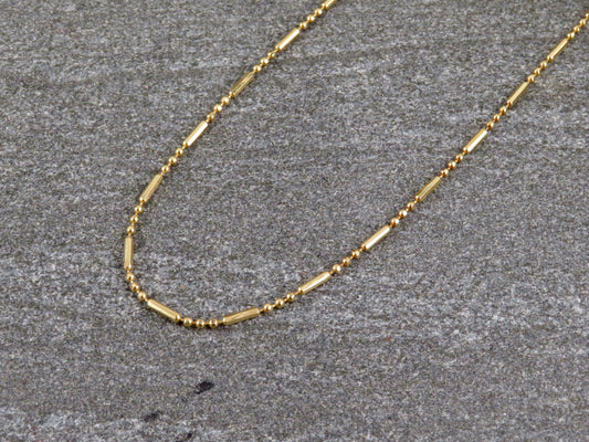 Gold Filled Bar Link 3 + 1 Chain